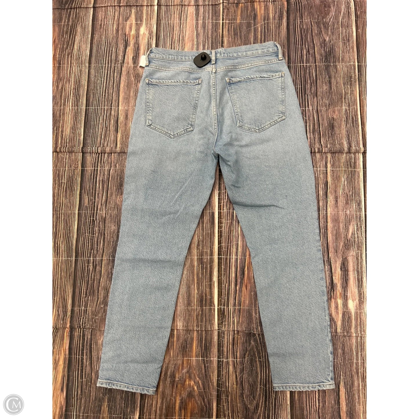 Jeans Straight By Agolde In Blue Denim, Size: 8