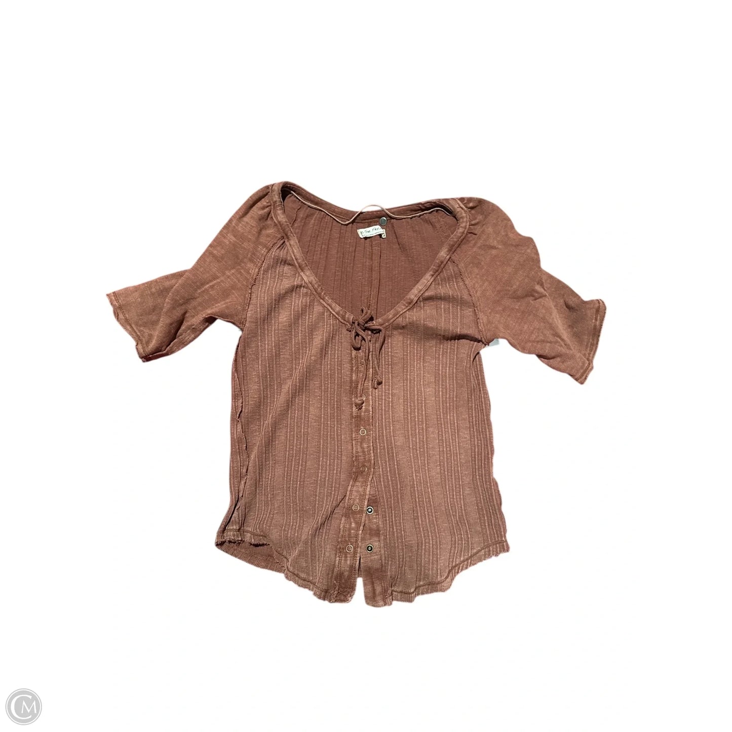 Top Short Sleeve By We The Free In Brown, Size: M