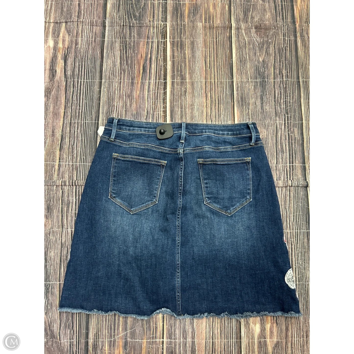 Skirt Mini & Short By Driftwood In Blue Denim, Size: L
