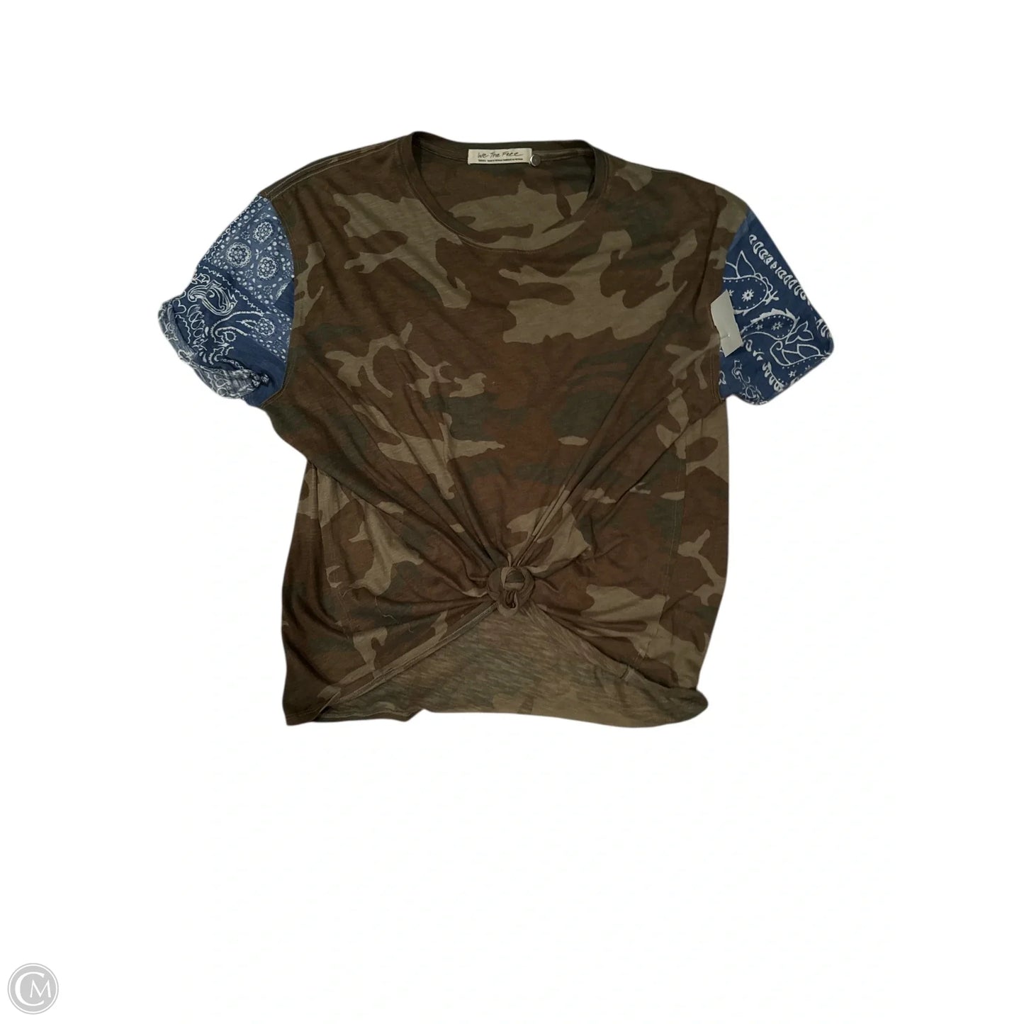 Top Short Sleeve By We The Free In Camouflage Print, Size: S