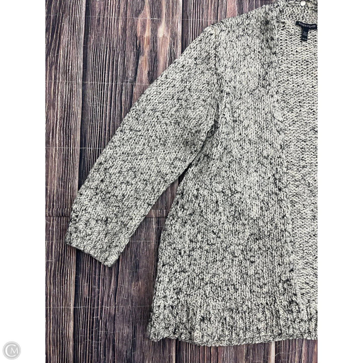 Sweater Cardigan By Eileen Fisher In Cream, Size: Xl