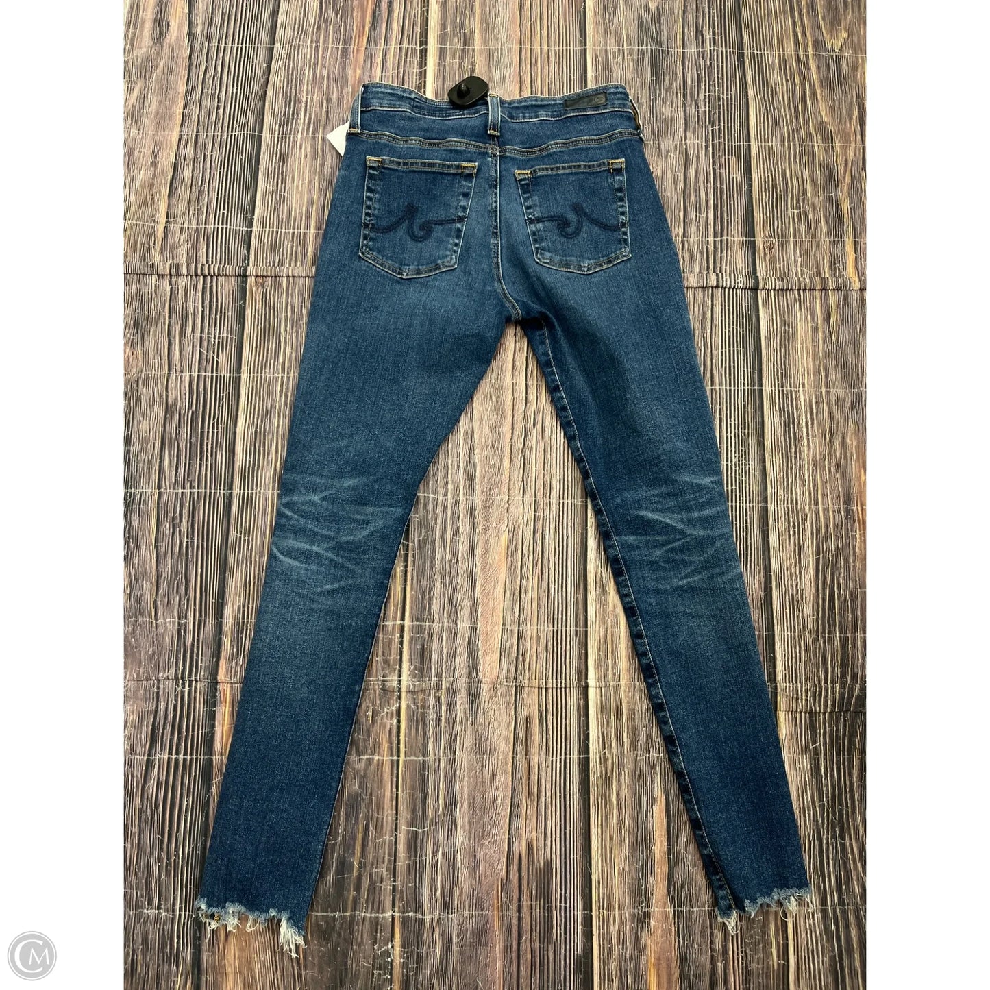 Jeans Skinny By Adriano Goldschmied In Blue Denim, Size: 4