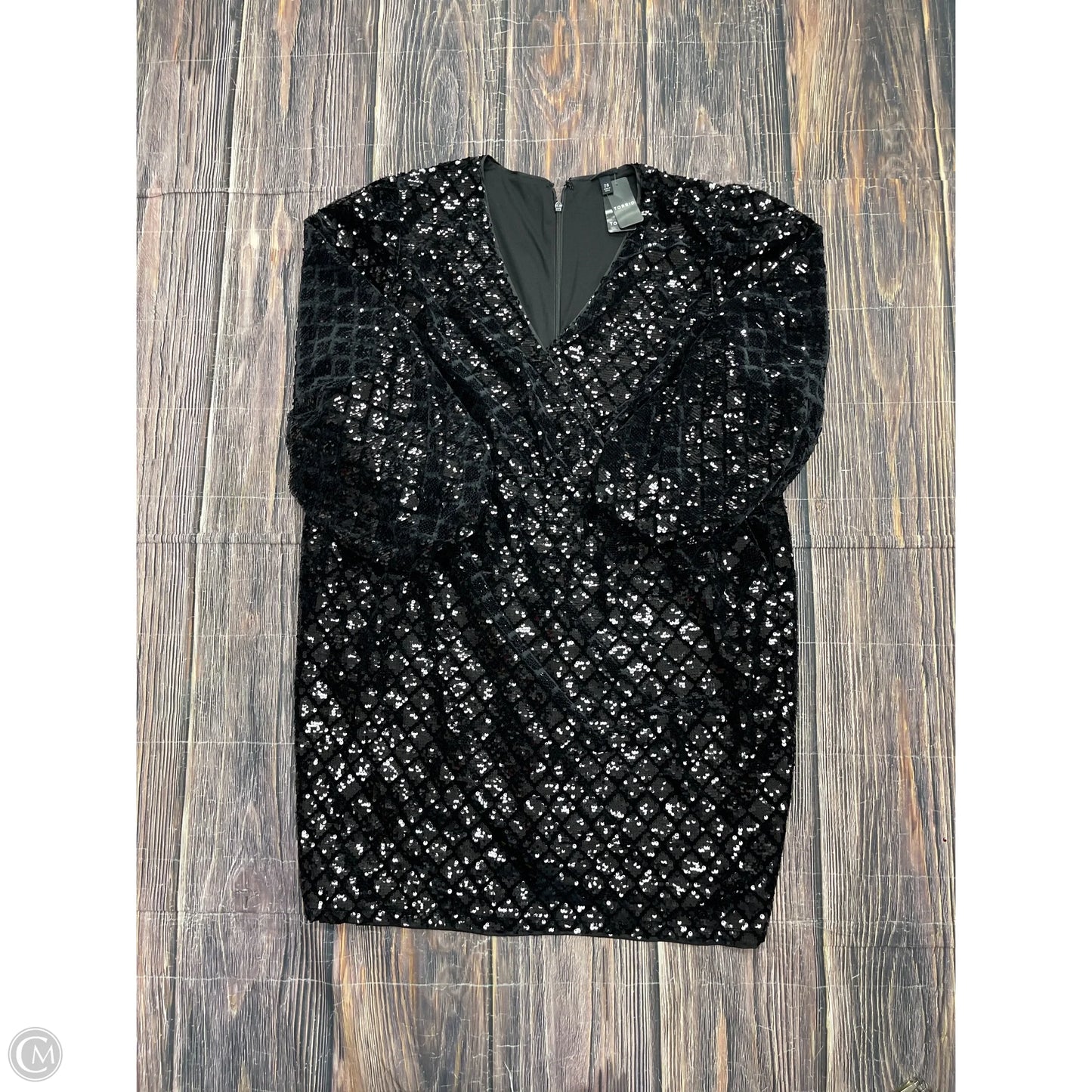 Dress Party Short By Torrid In Black, Size: 4x