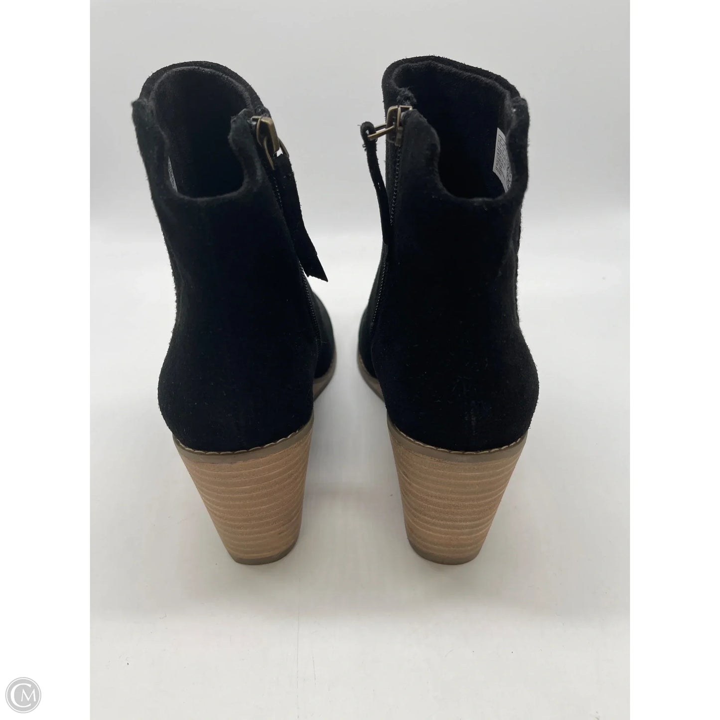Boots Ankle Heels By Toms In Black, Size: 7.5