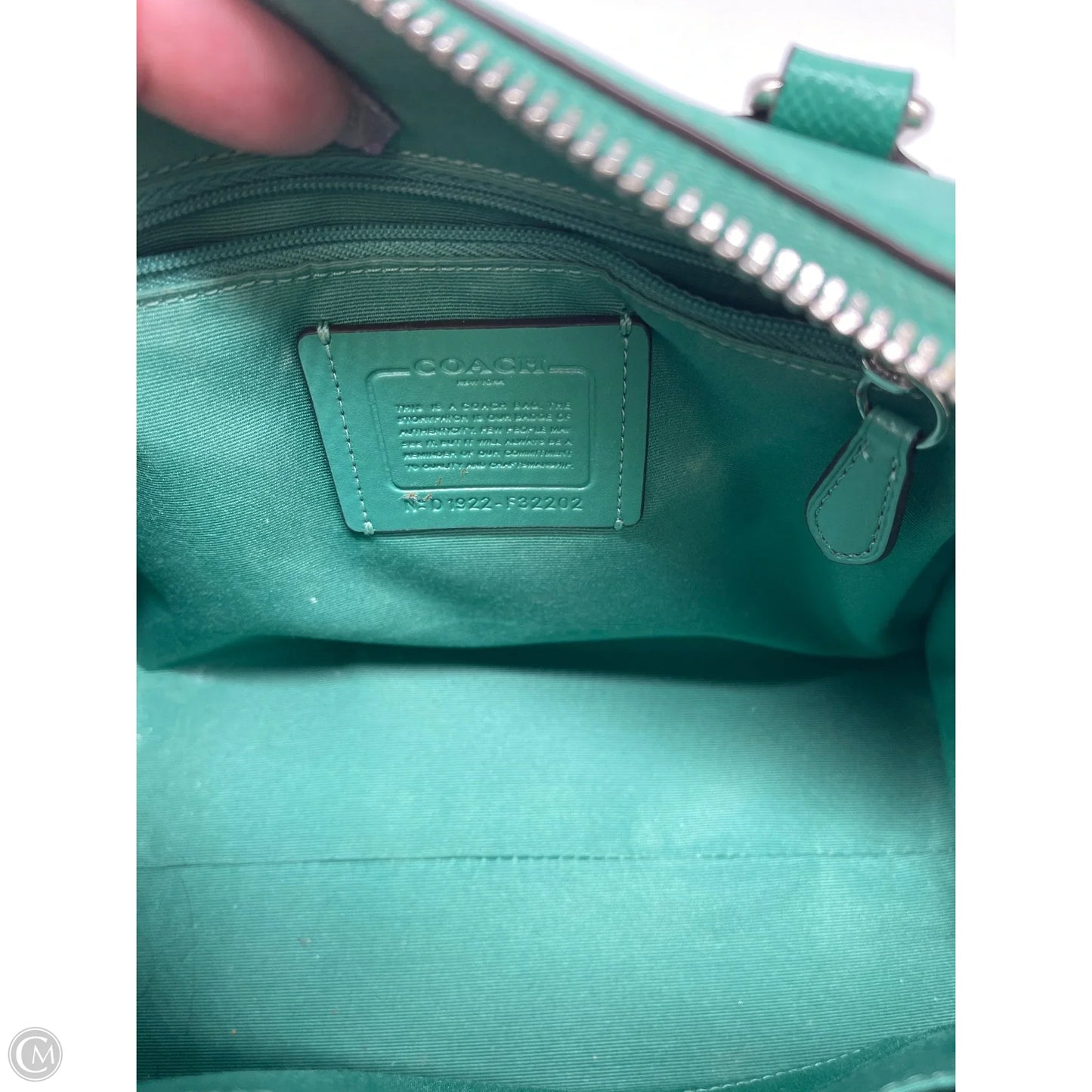 Handbag Designer By Coach, Size: Small