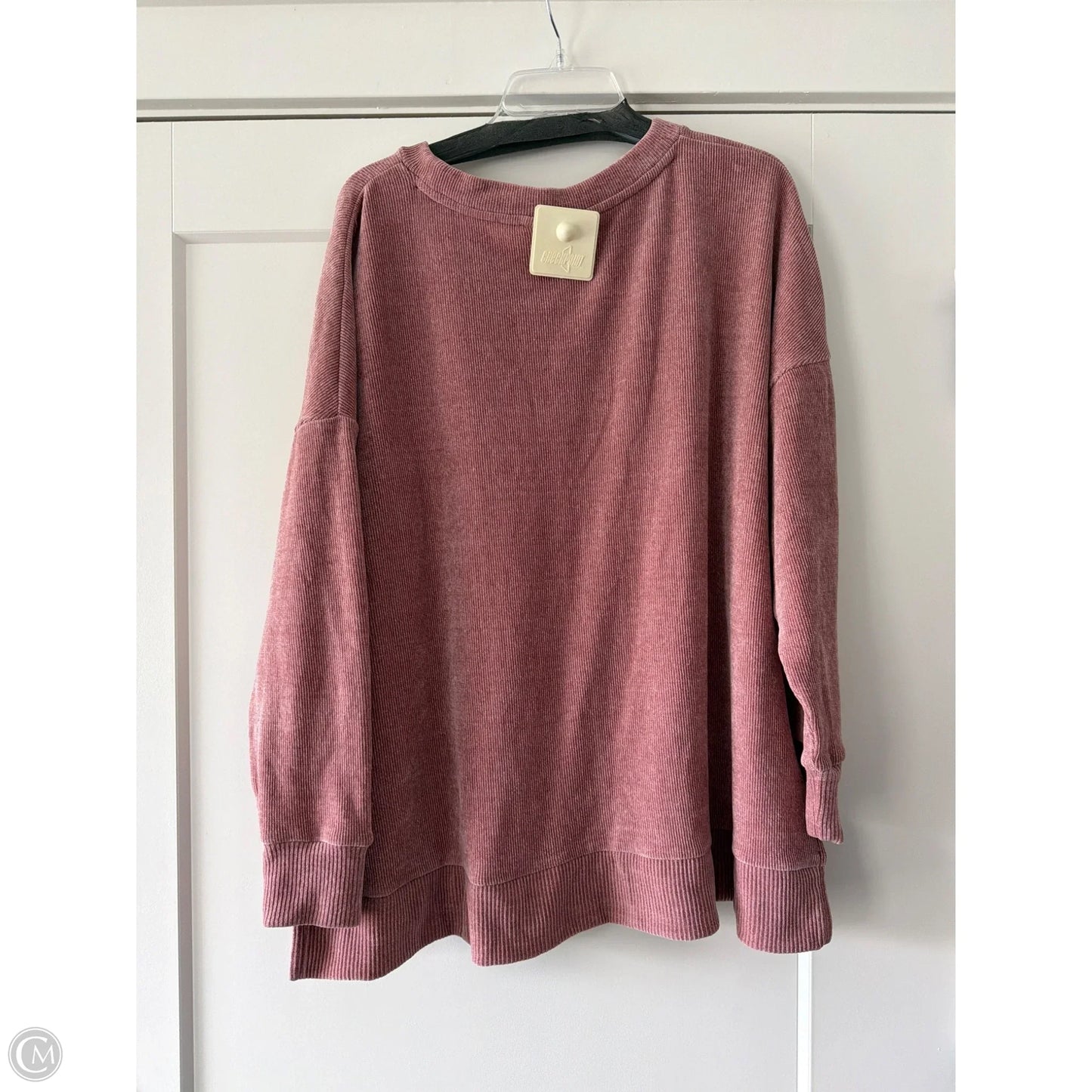 Top Long Sleeve By Jockey In Pink, Size: 2x
