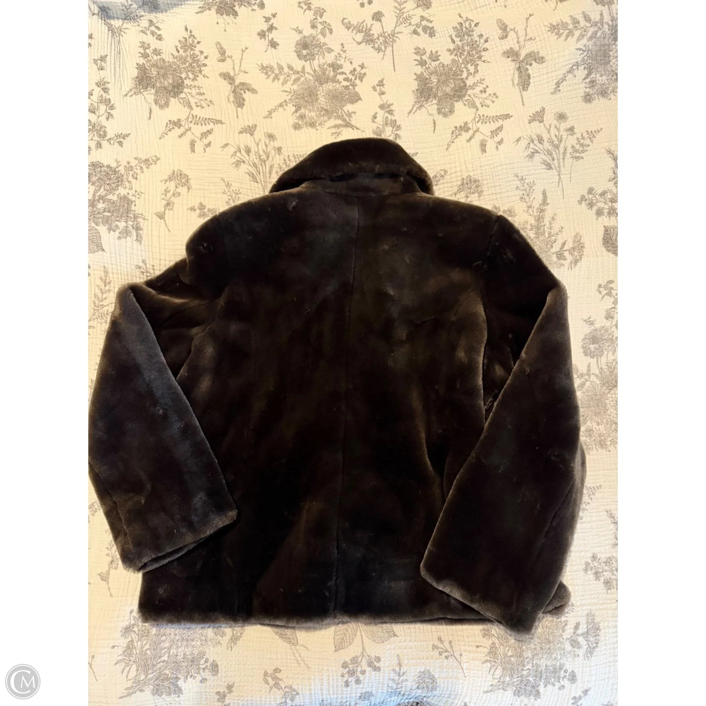 Coat Faux Fur & Sherpa By Calvin Klein In Brown, Size: Xl