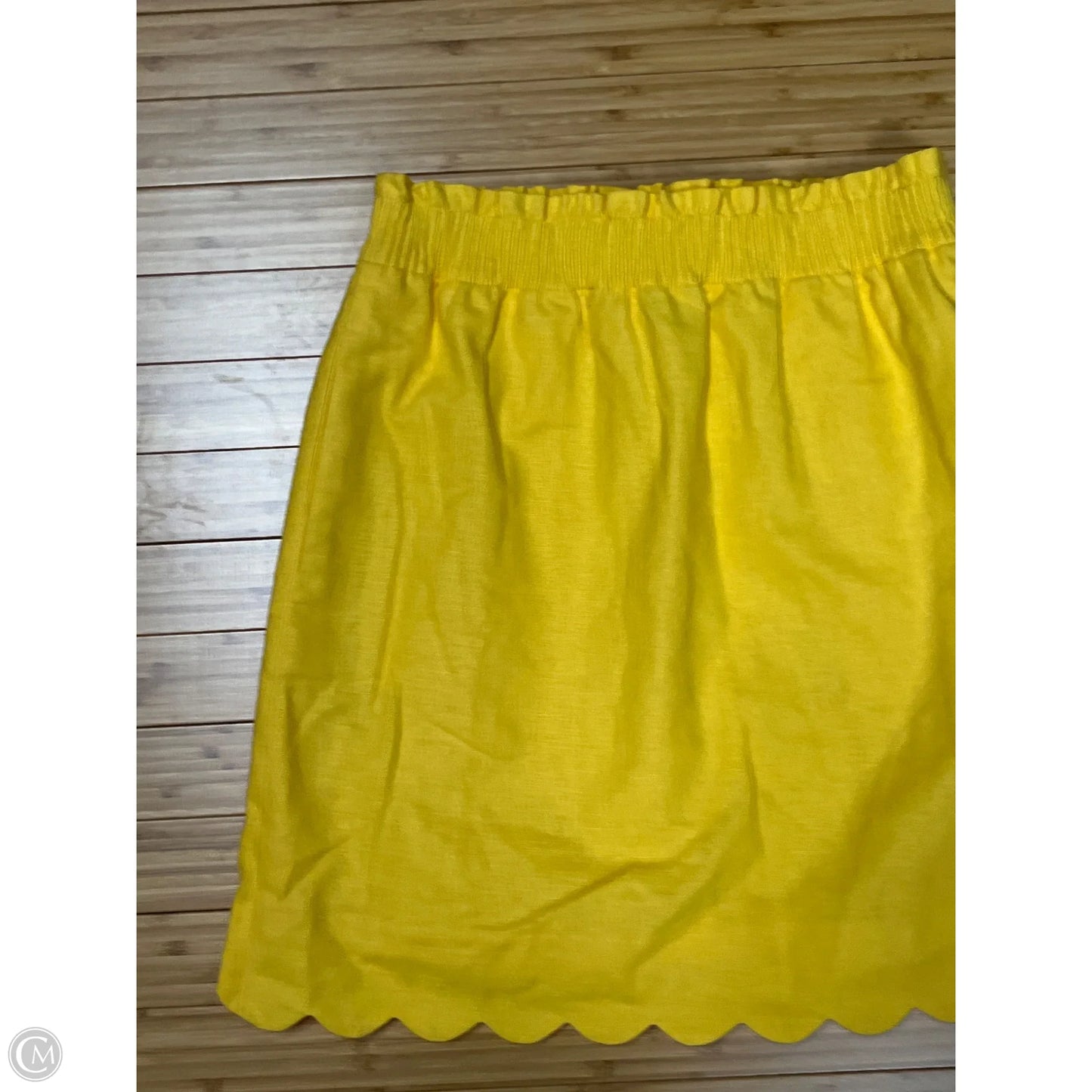 Skirt Mini & Short By J. Crew In Yellow, Size: 0