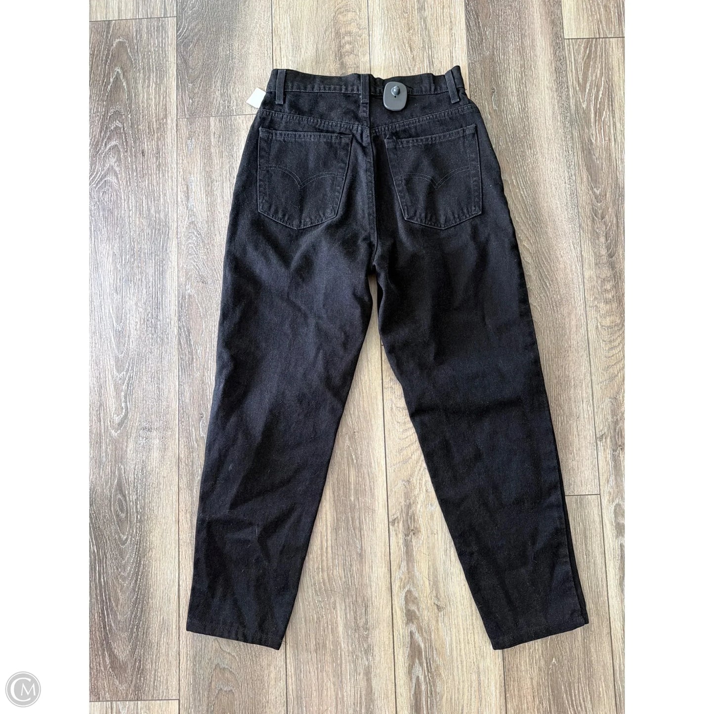 Jeans Straight By Levis In Black, Size: 10