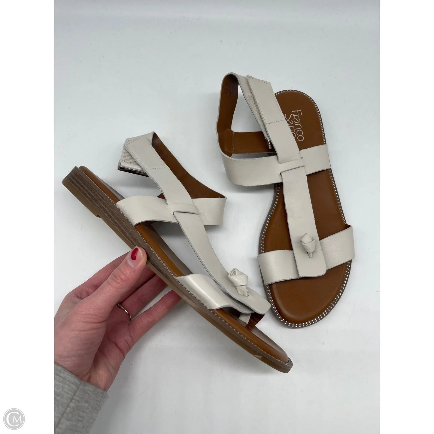 Sandals Flats By Franco Sarto In White, Size: 10