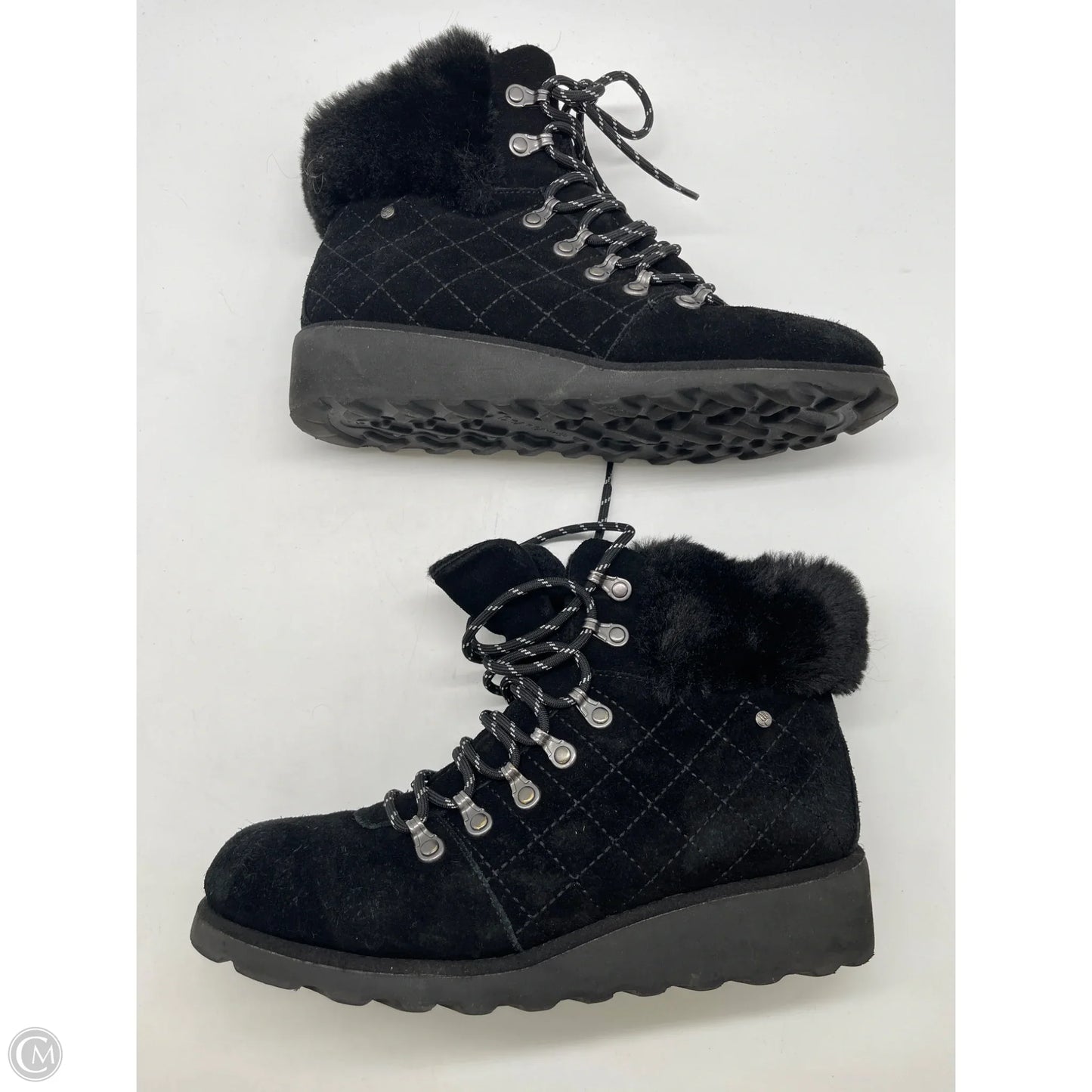 Boots Ankle Flats By Bearpaw In Black, Size: 9
