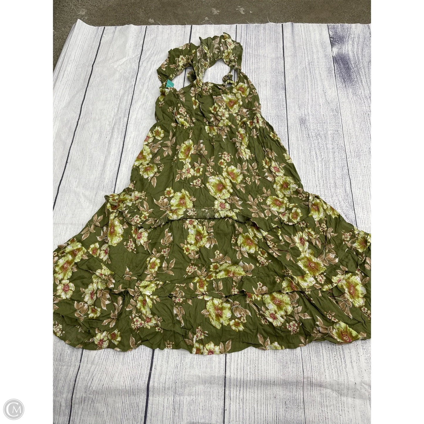Dress Casual Maxi By Maurices In Green, Size: Xs