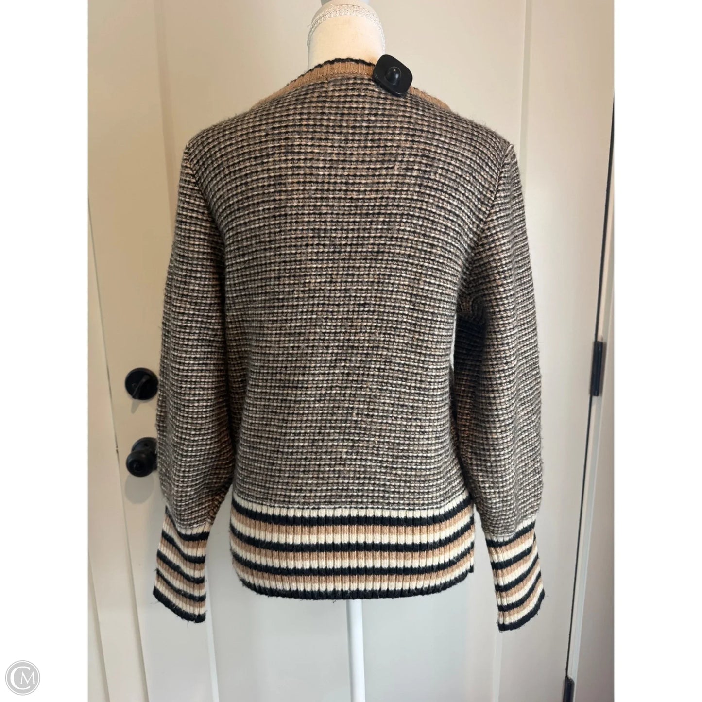 Sweater By Clothes Mentor In Black & Brown, Size: M