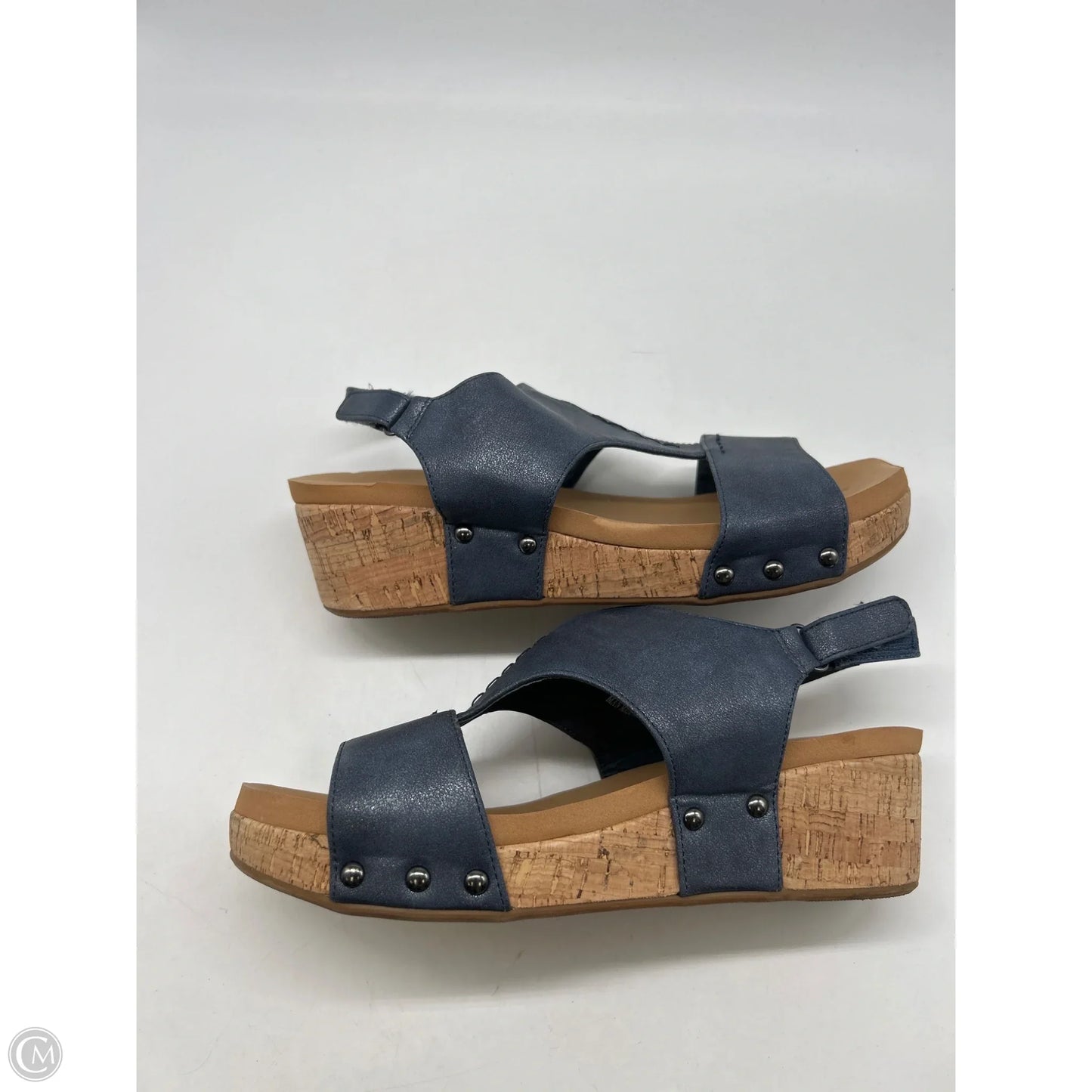 Sandals Heels Platform By Corkys In Blue, Size: 9