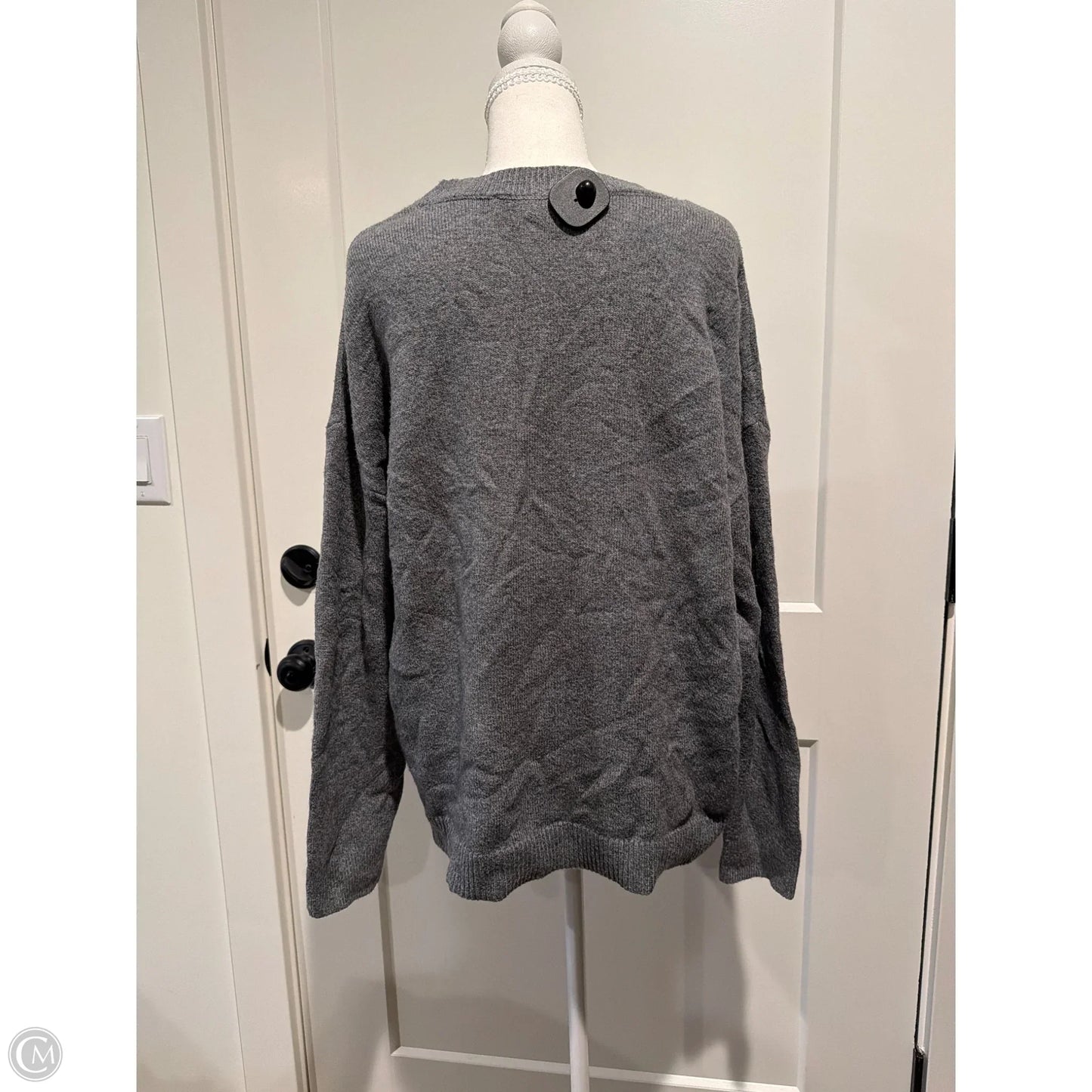 Sweater By Loft In Grey, Size: L