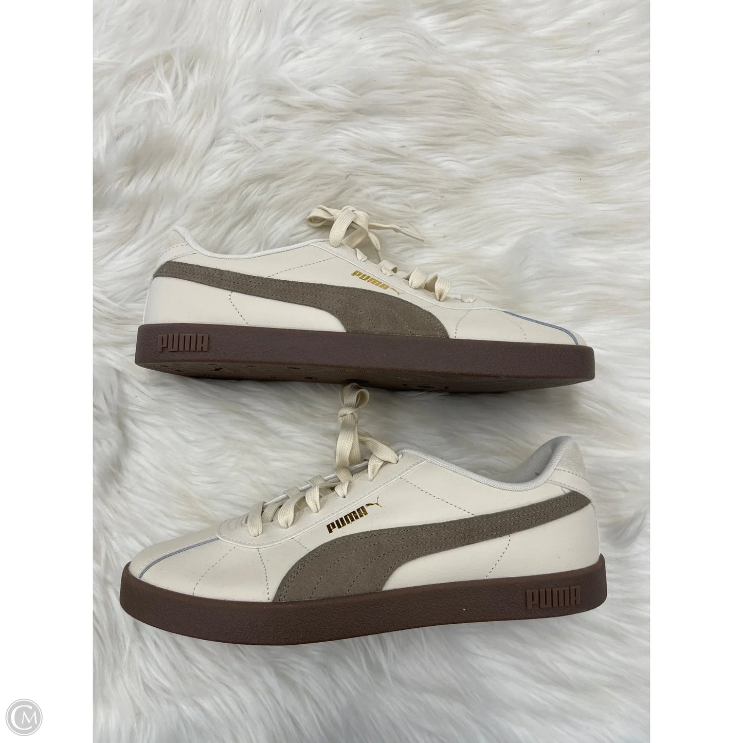 Shoes Sneakers By Puma In Brown & Cream, Size: 10.5