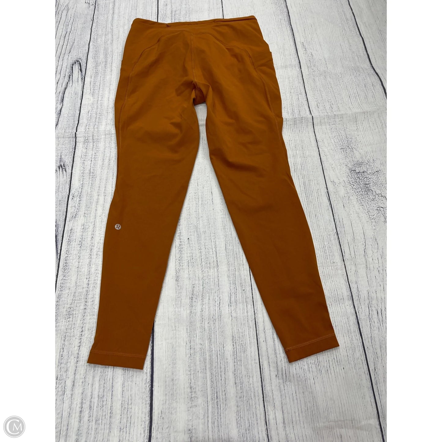 Athletic Leggings By Lululemon In Orange, Size: 12