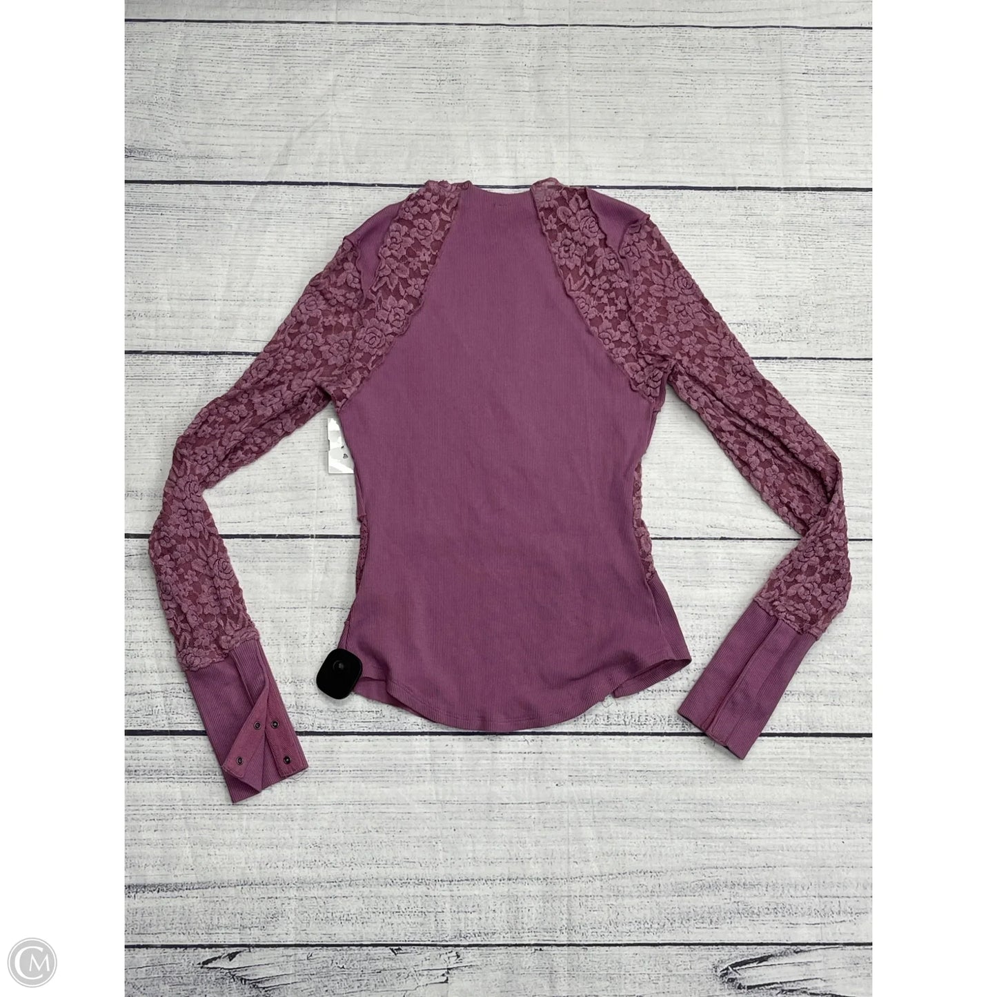 Top Long Sleeve By Free People In Pink, Size: S