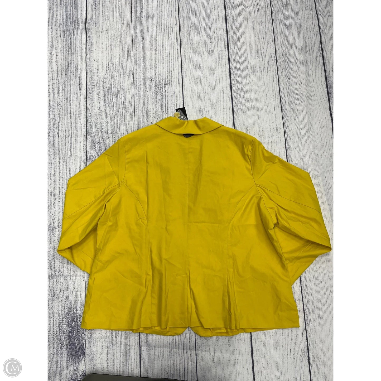 Blazer By Ashley Stewart In Yellow, Size: 28