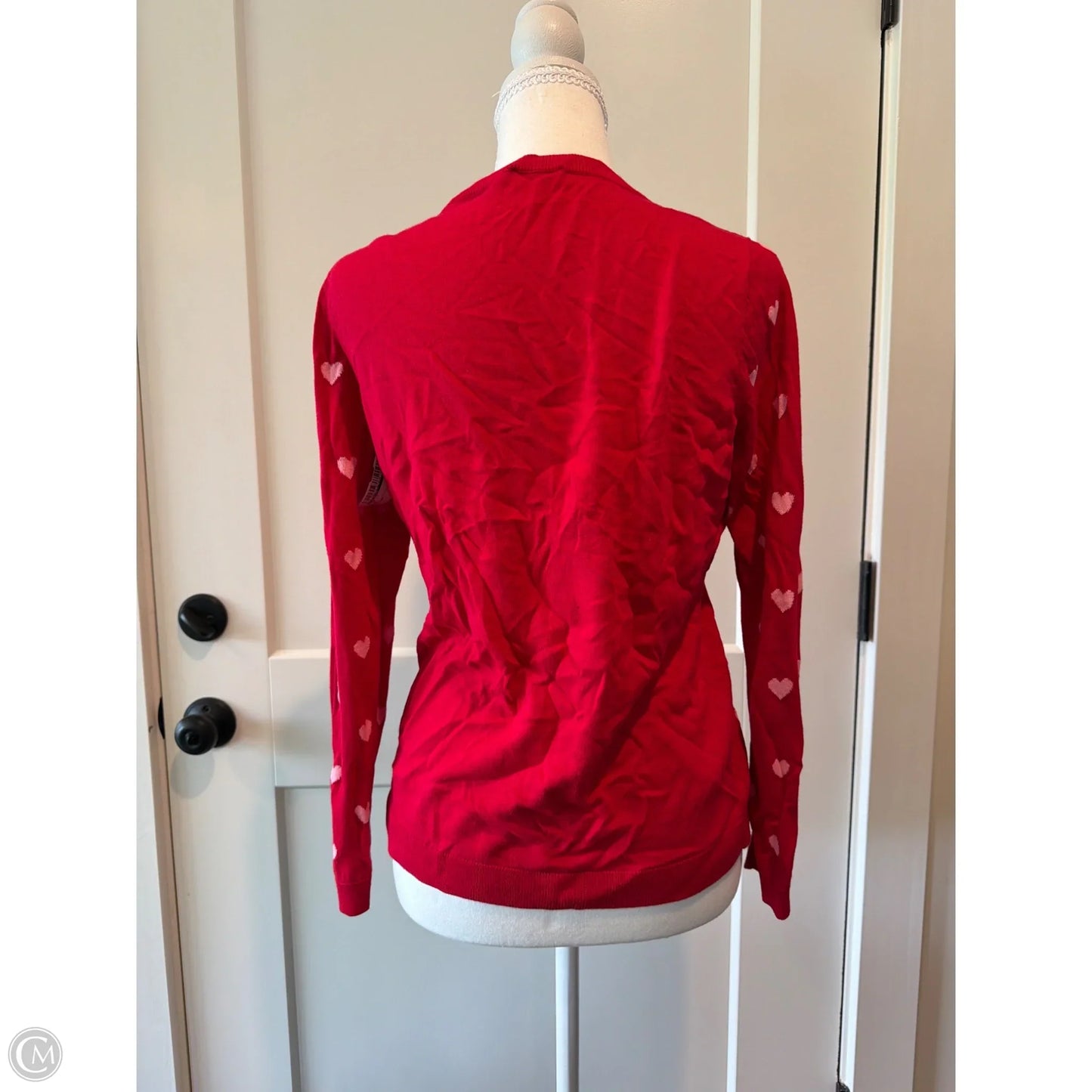 Top Long Sleeve By Talbots In Red, Size: Mp