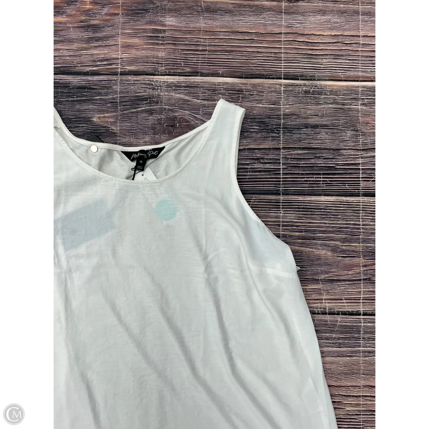 Tank Top By Clothes Mentor In White, Size: 1x