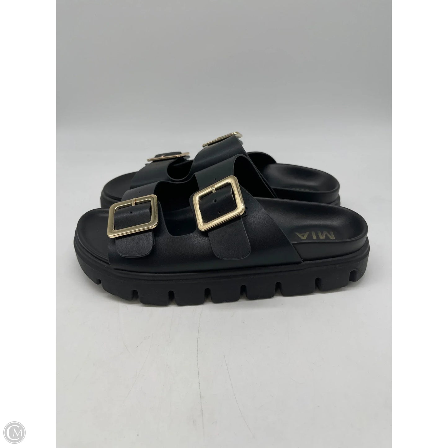 Sandals Flats By Mia In Black, Size: 8
