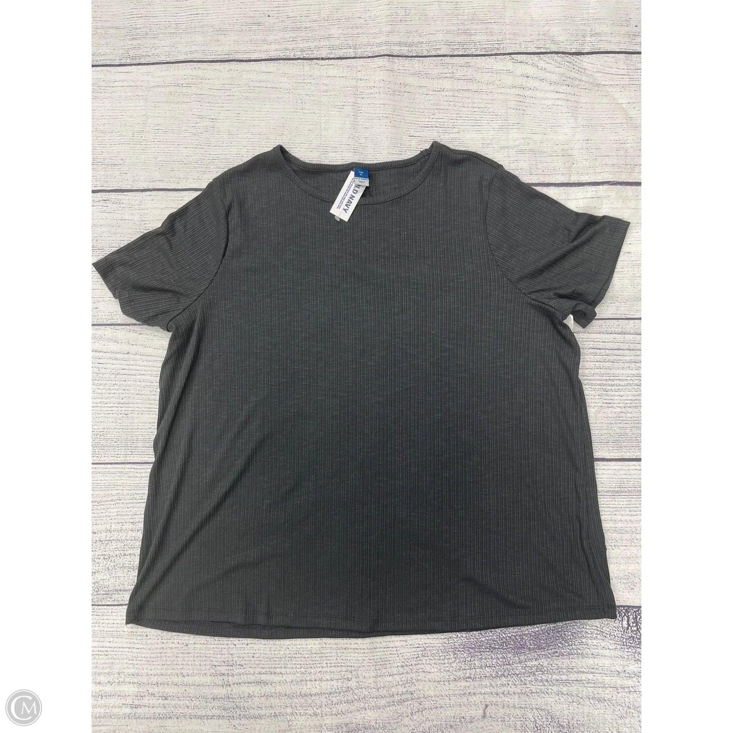Top Short Sleeve By Old Navy In Grey, Size: Xl