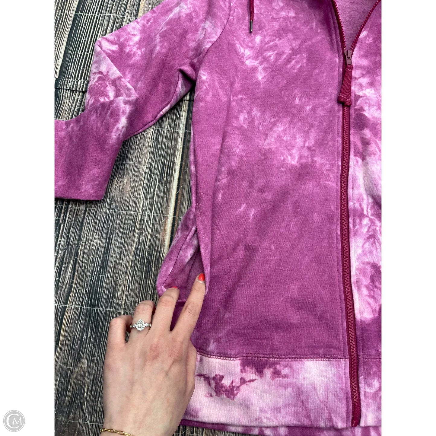 Sweatshirt Hoodie By Logo In Pink, Size: S