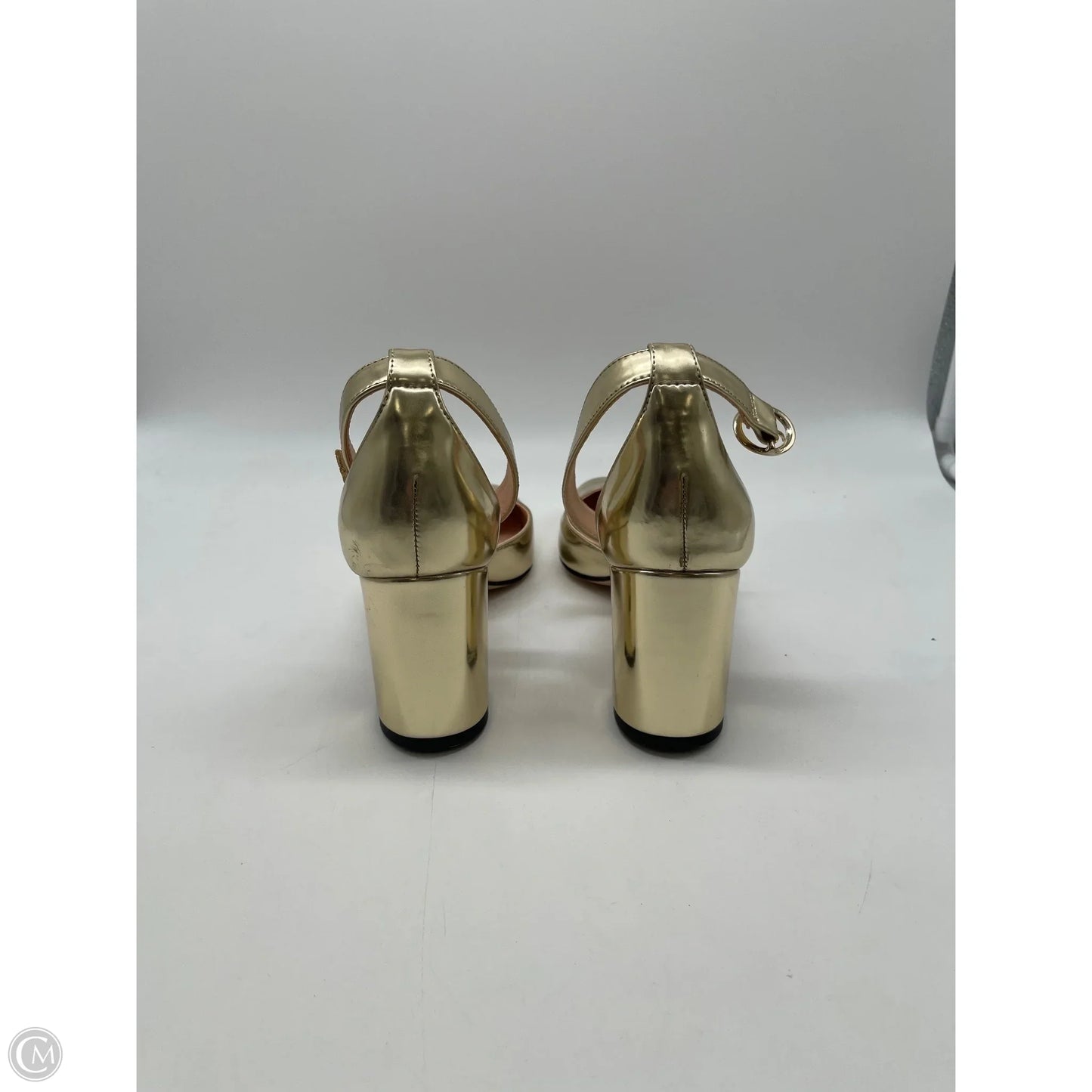 Shoes Heels Block By J. Crew In Gold, Size: 7.5