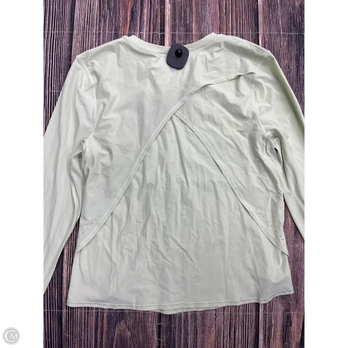 Athletic Top Long Sleeve Crewneck By Lululemon In Green, Size: S