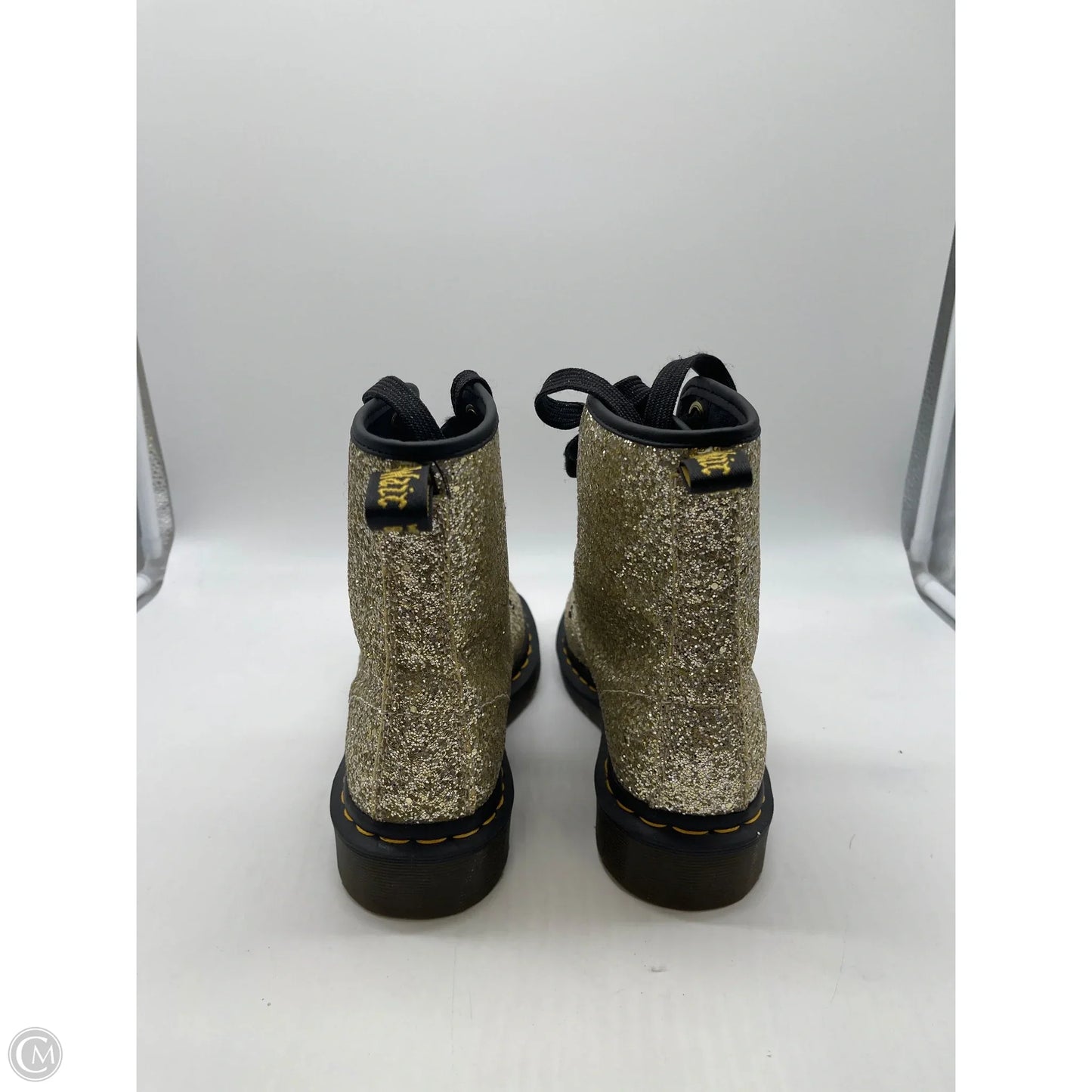 Boots Ankle Flats By Dr Martens In Gold, Size: 8