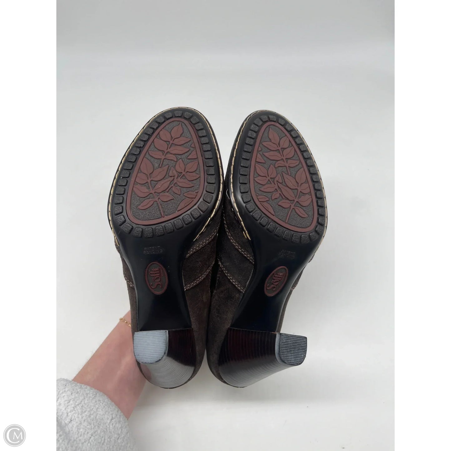 Shoes Heels Block By Sofft In Brown, Size: 6.5