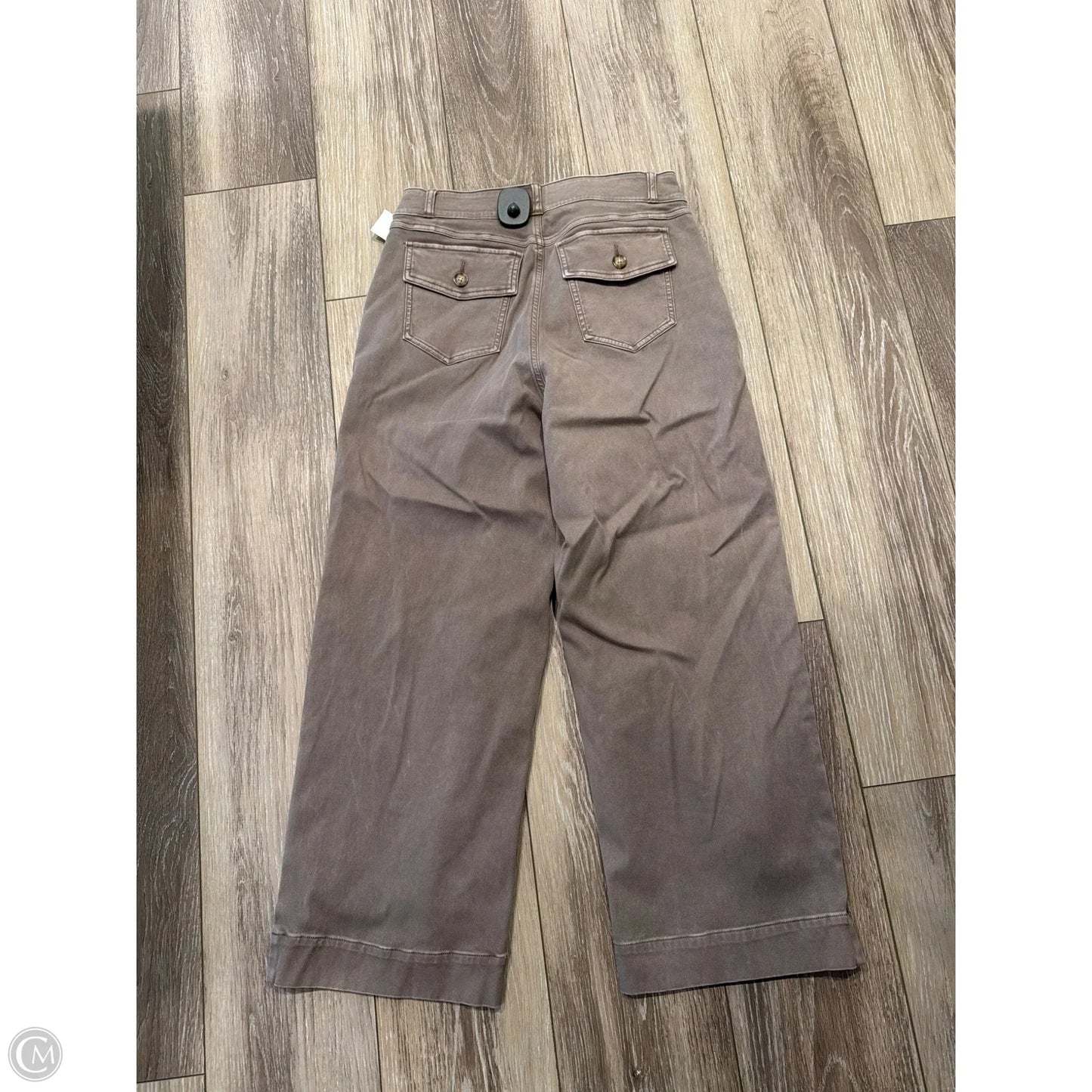 Pants Wide Leg By Spanx In Brown, Size: L