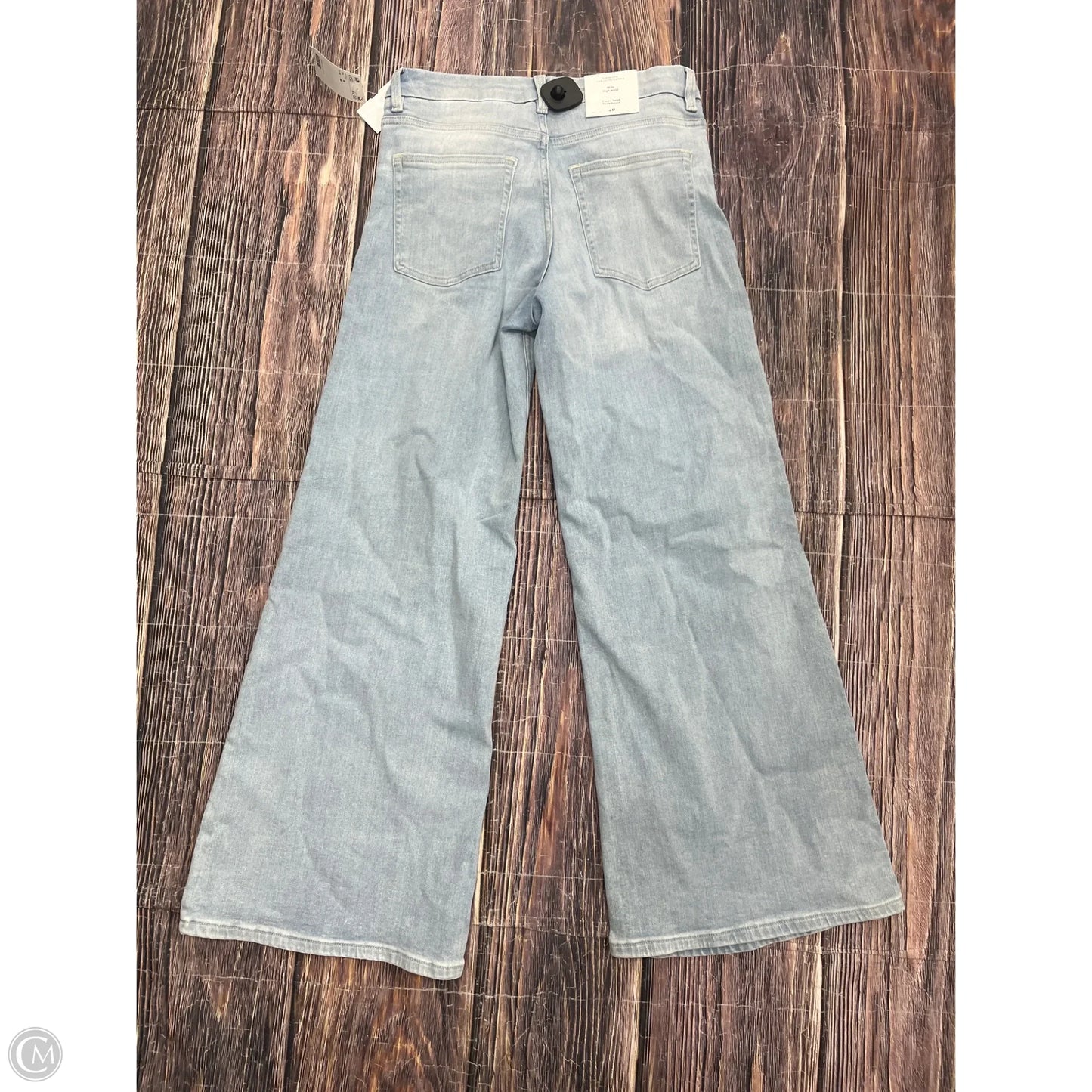 Jeans Wide Leg By Divided In Blue Denim, Size: 8