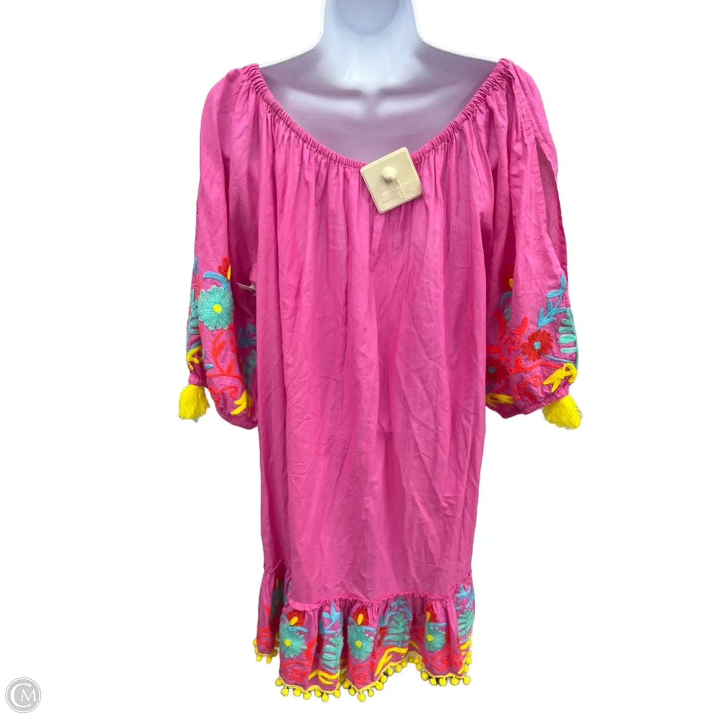 Swimwear Cover-up By Clothes Mentor In Pink, Size: L