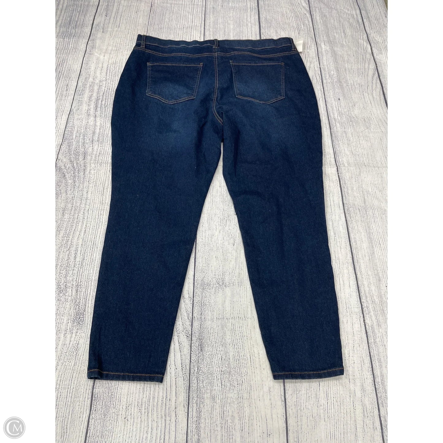 Jeans Skinny By Stitch Star In Blue Denim, Size: 3x