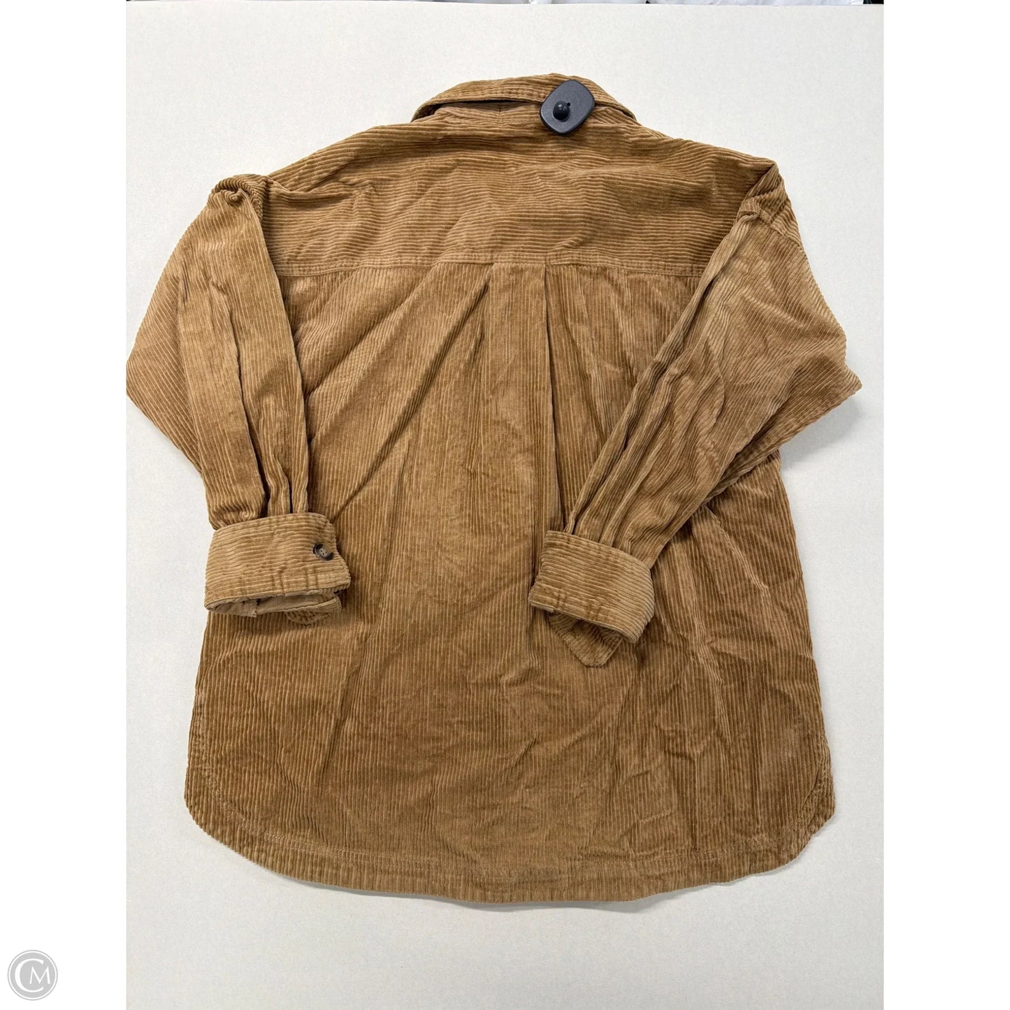 Top Long Sleeve By Matty M In Tan, Size: S