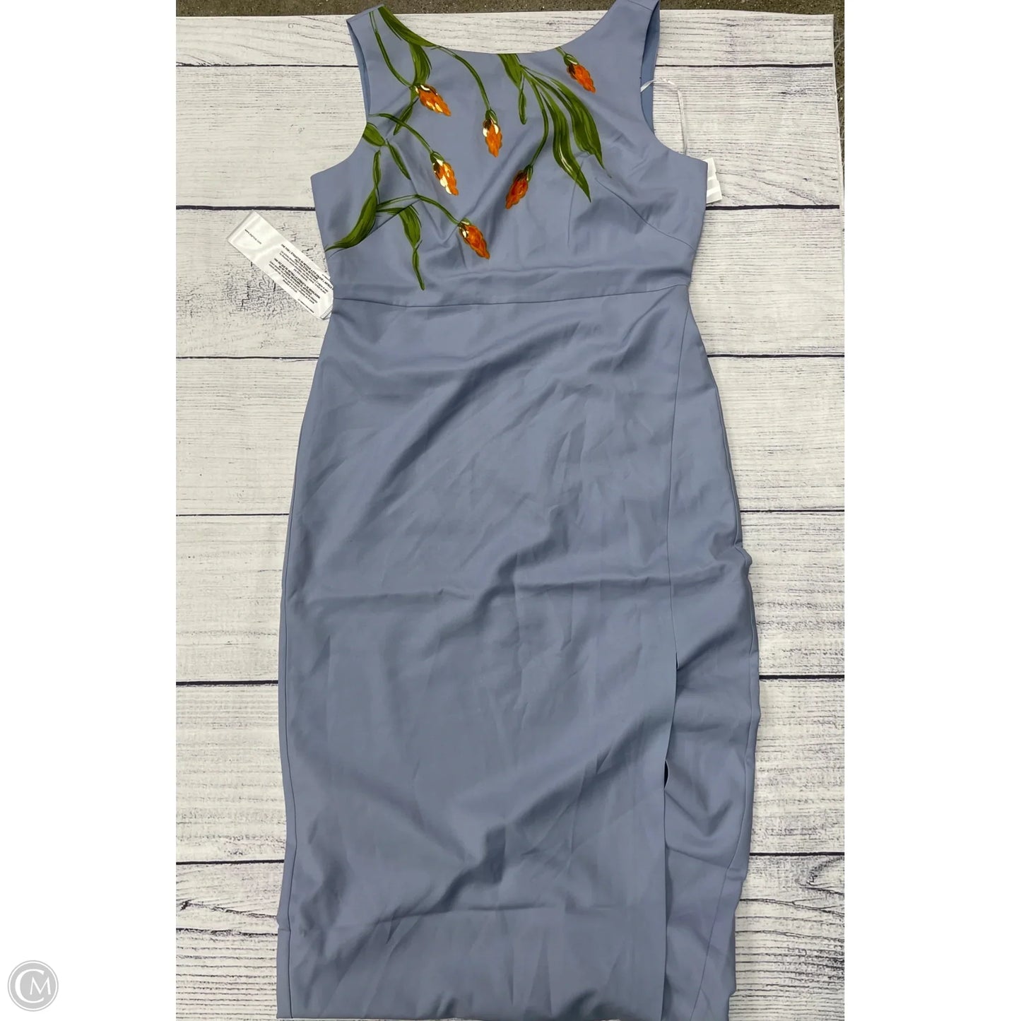 Dress Party Long By Kay Unger In Blue, Size: 14