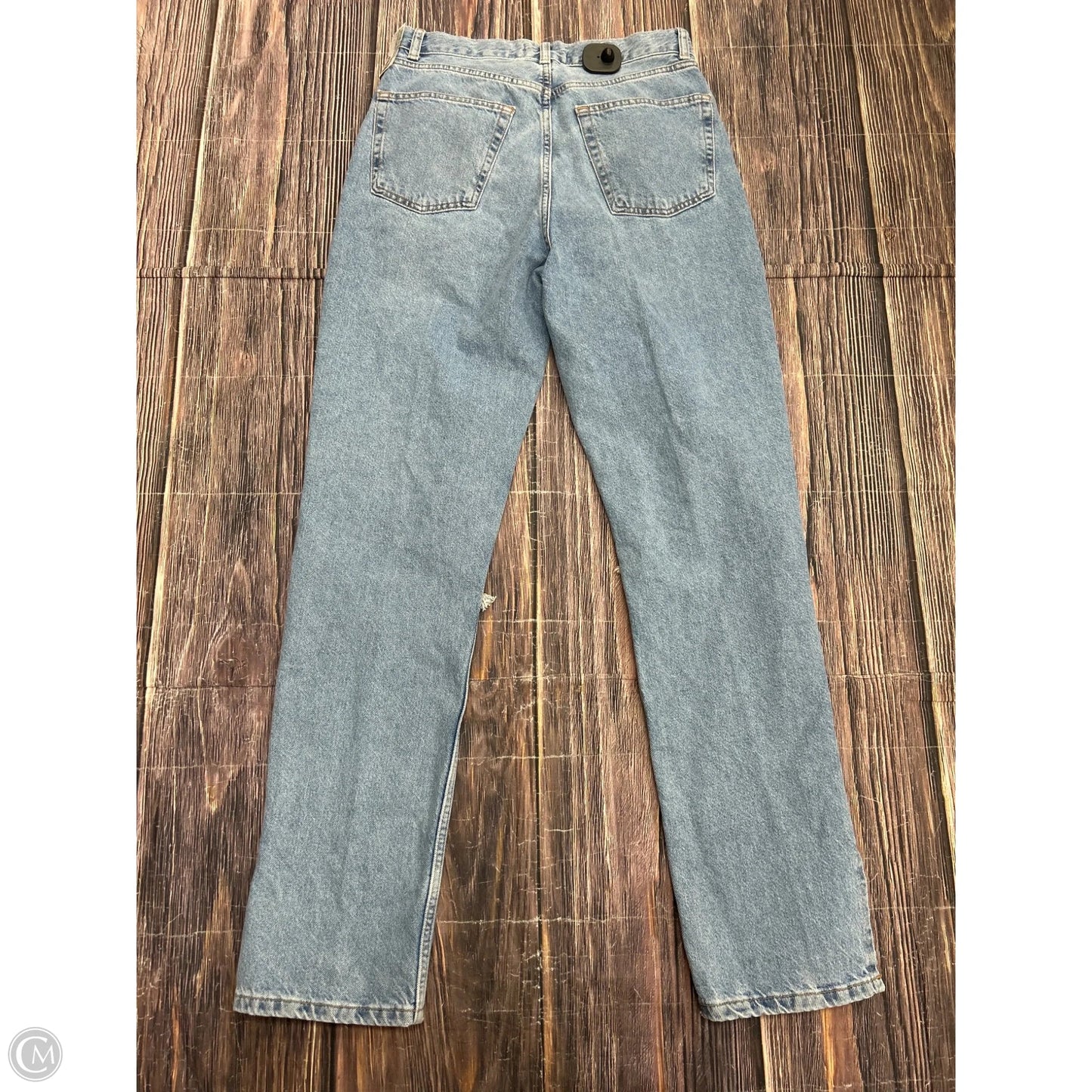Jeans Straight By Denim And Company In Blue Denim, Size: 6