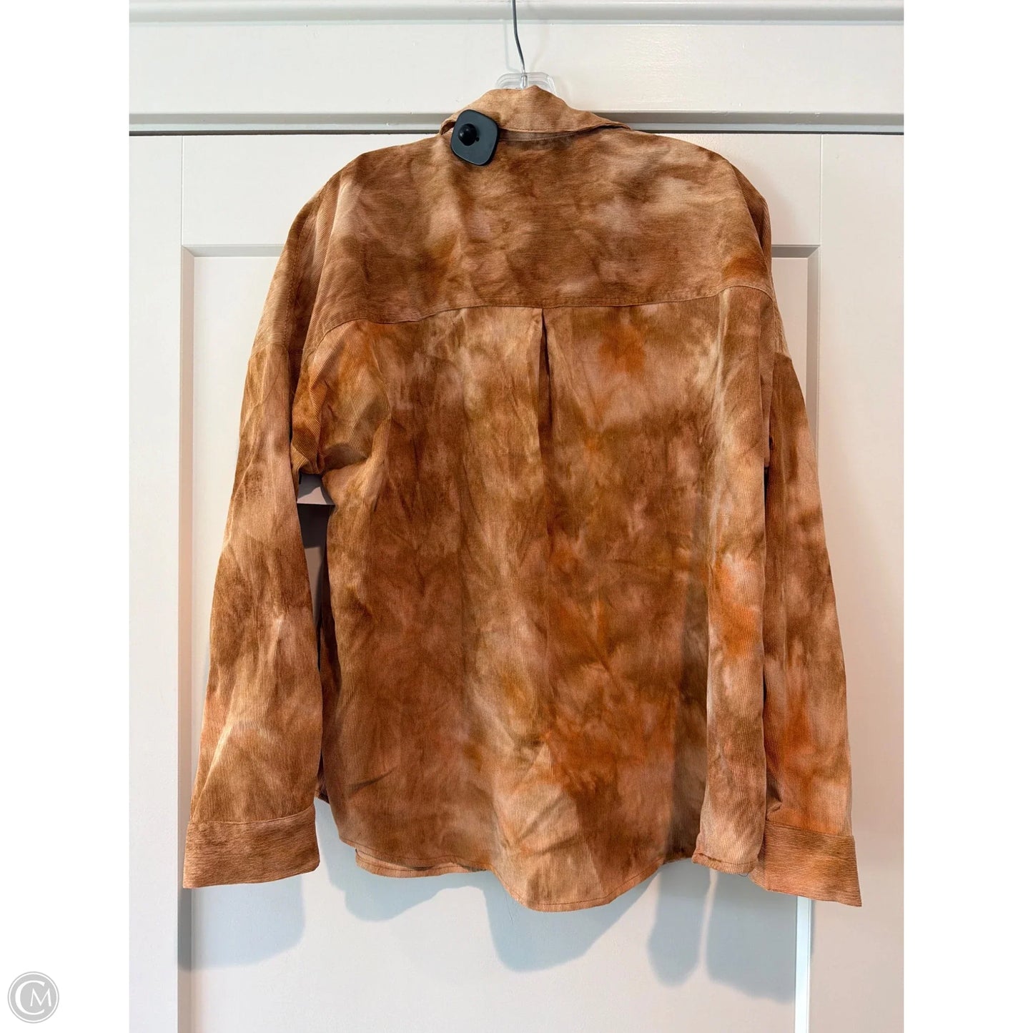 Top Long Sleeve By Wishlist In Orange, Size: M