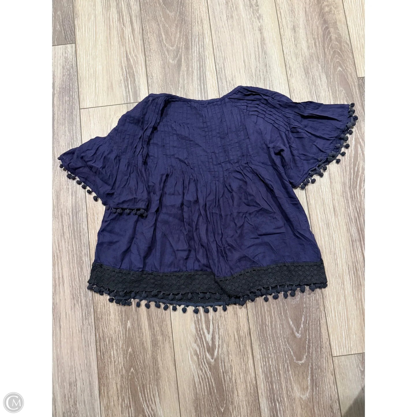 Top Short Sleeve By Floreat In Blue, Size: Xxs