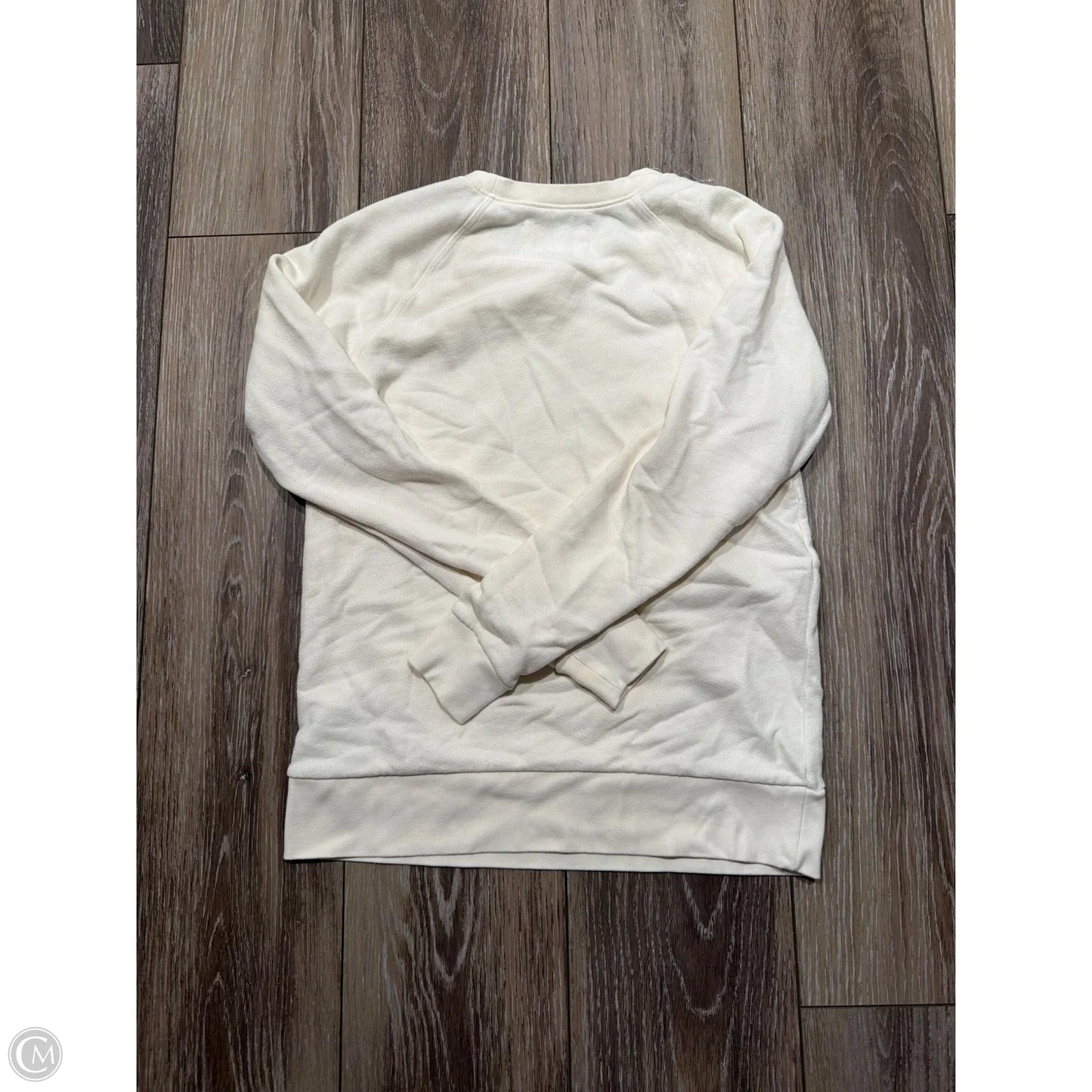 Sweatshirt Crewneck By Anthropologie In Cream, Size: Xxs