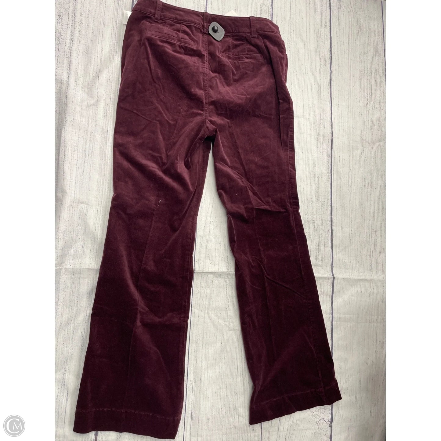 Pants Corduroy By Talbots In Maroon, Size: 10