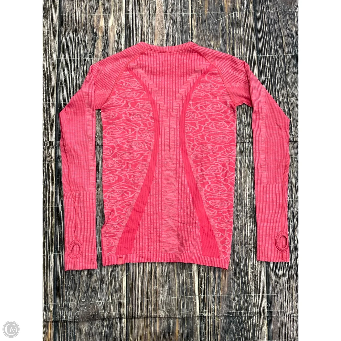 Athletic Top Long Sleeve Crewneck By Lululemon In Pink, Size: S