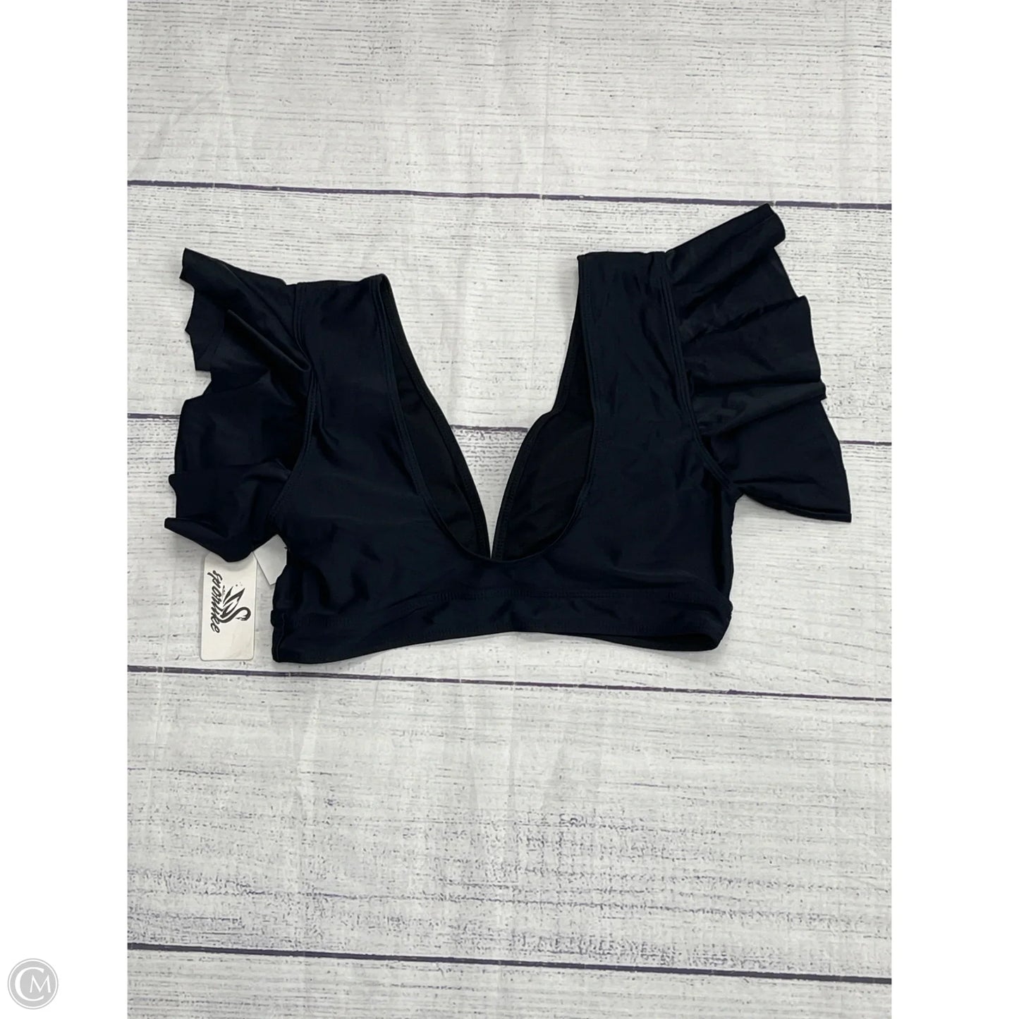 Swimsuit Top By Clothes Mentor In Black, Size: M