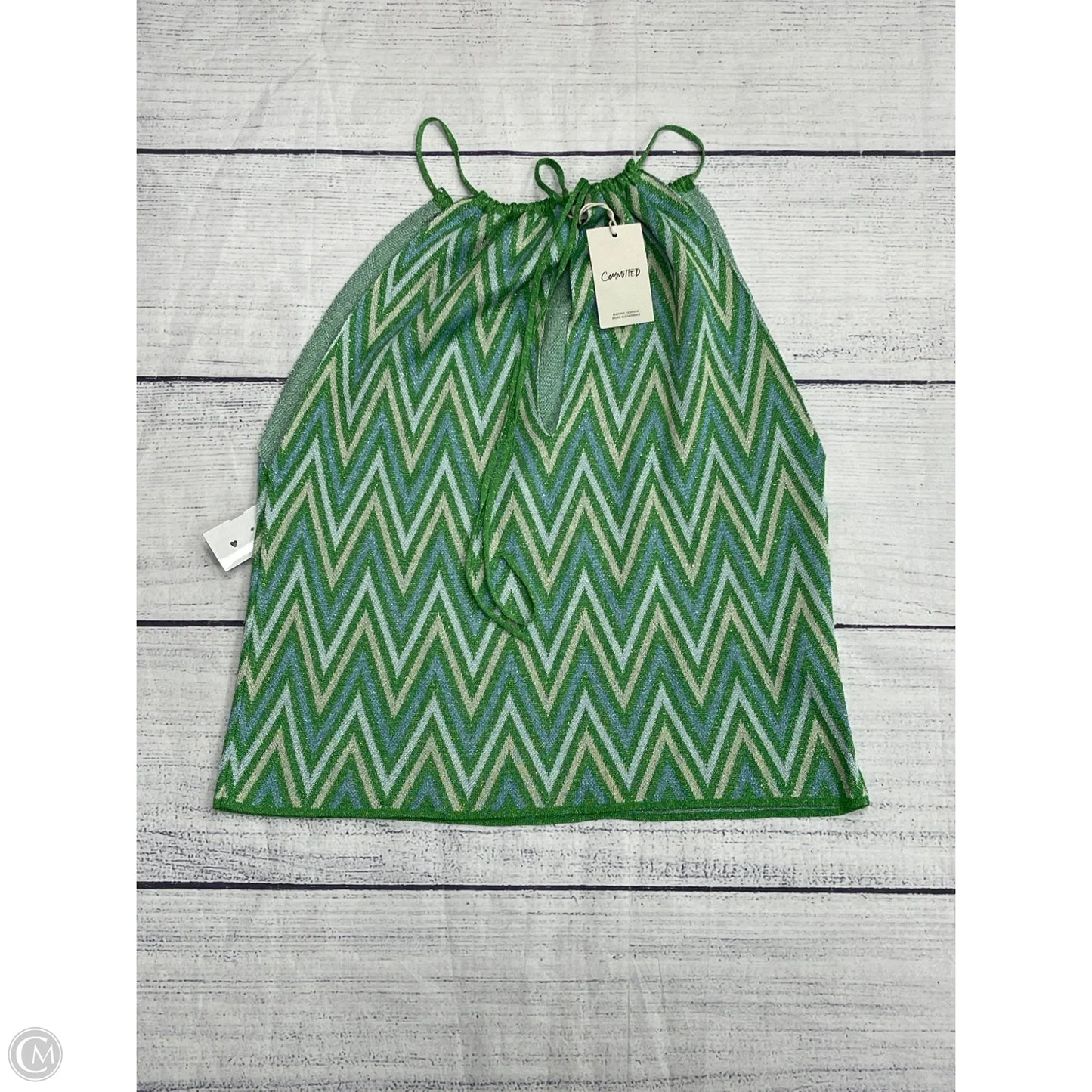 Tank Top By Mng In Green, Size: 10