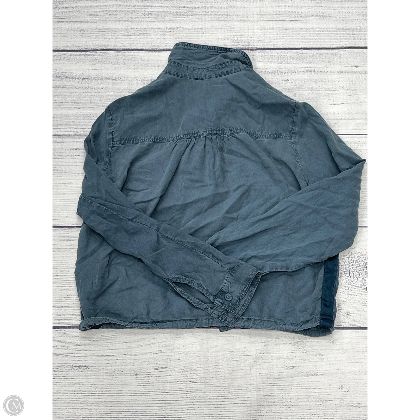 Top Long Sleeve By Cloth And Stone In Blue, Size: M