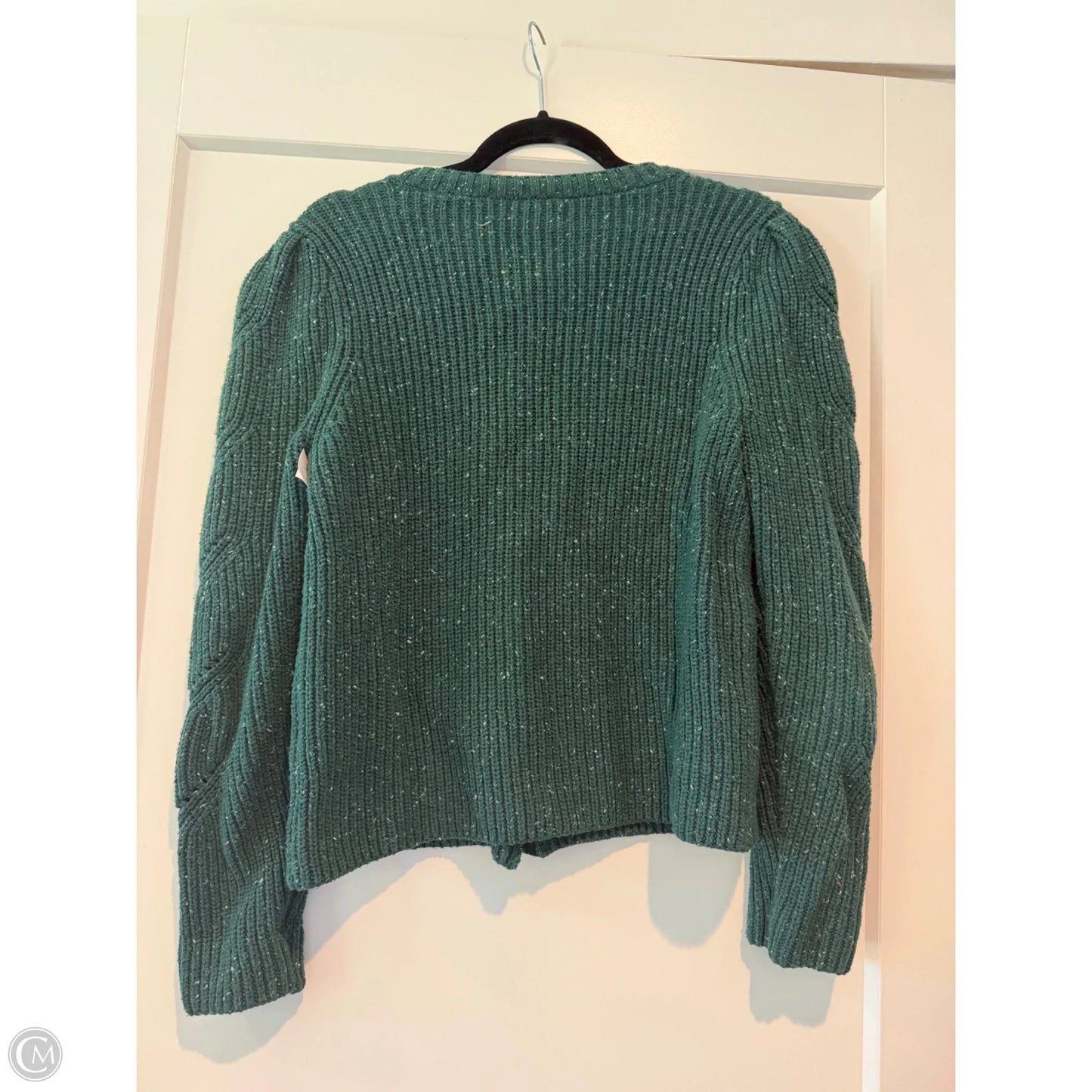 Sweater Cardigan By Talbots In Green, Size: Mp