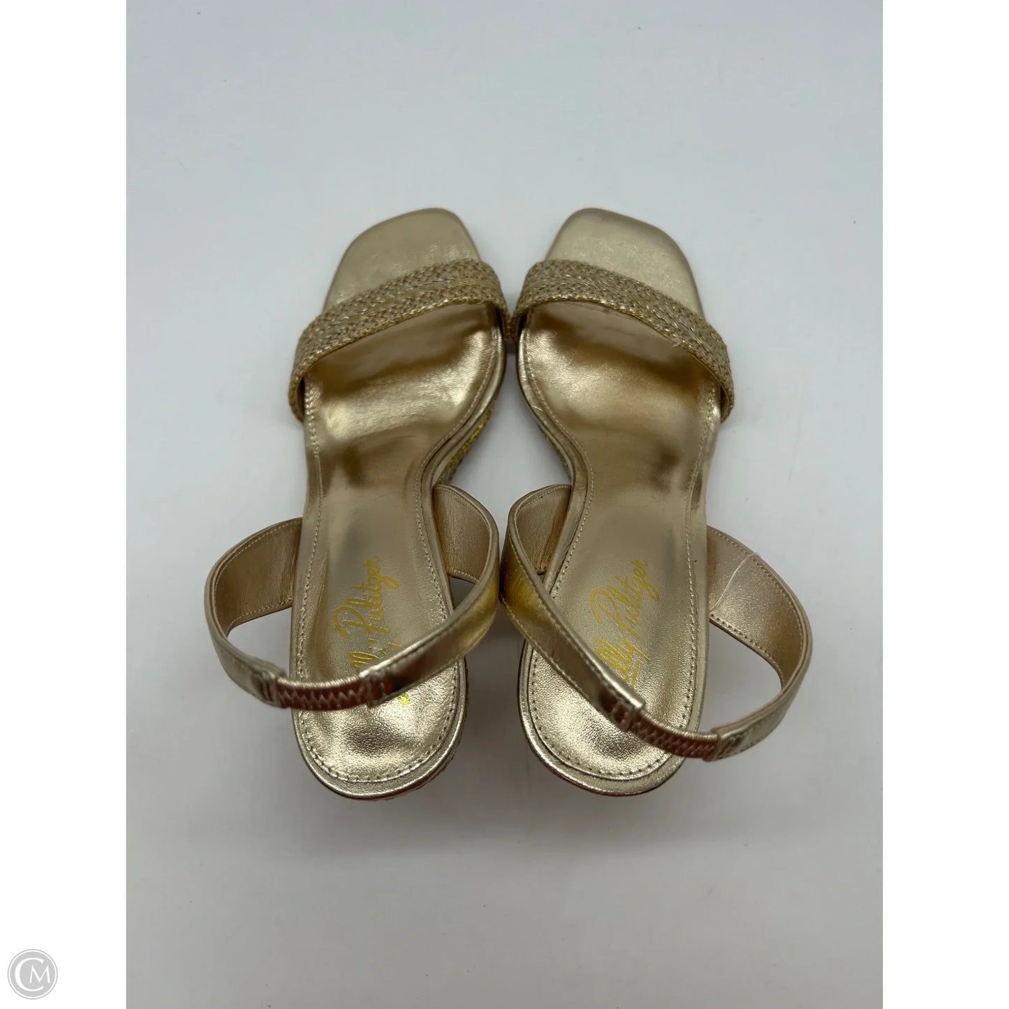 Shoes Designer By Lilly Pulitzer In Gold, Size: 8