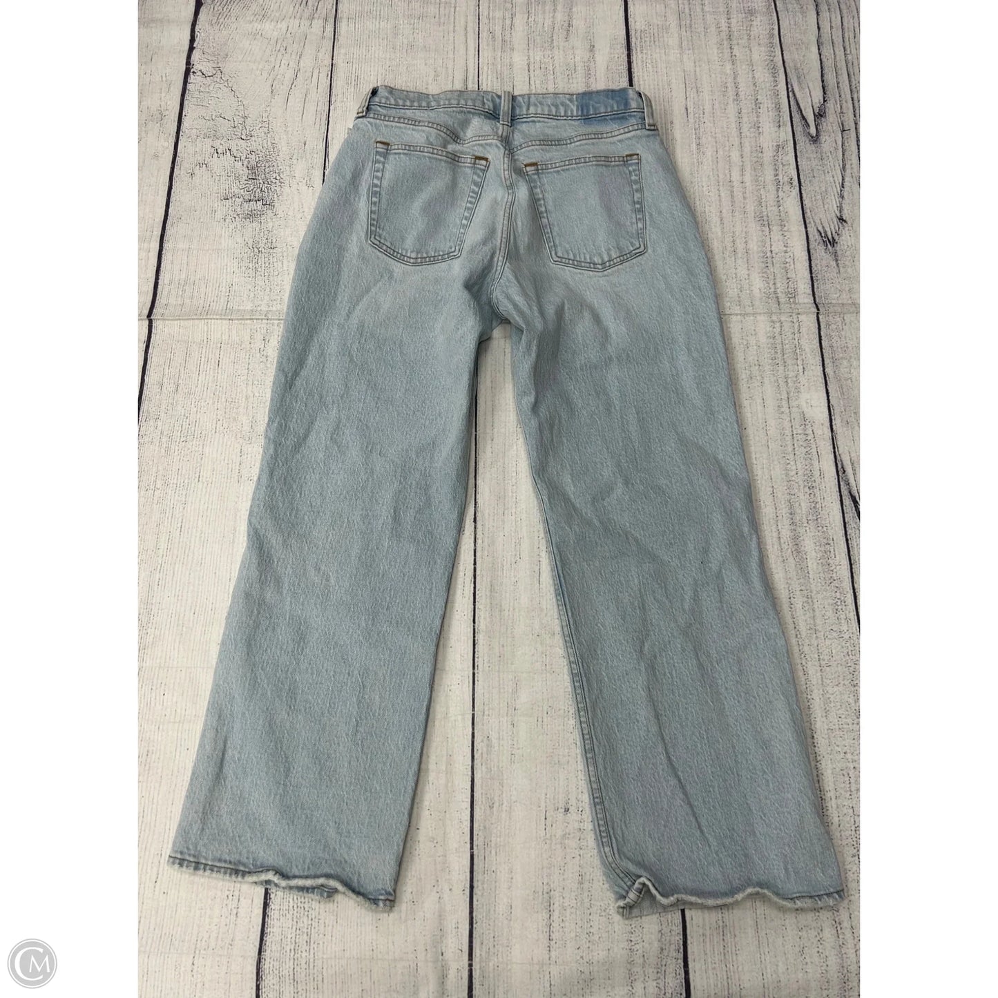 Jeans Straight By Abercrombie And Fitch In Blue Denim, Size: 2p